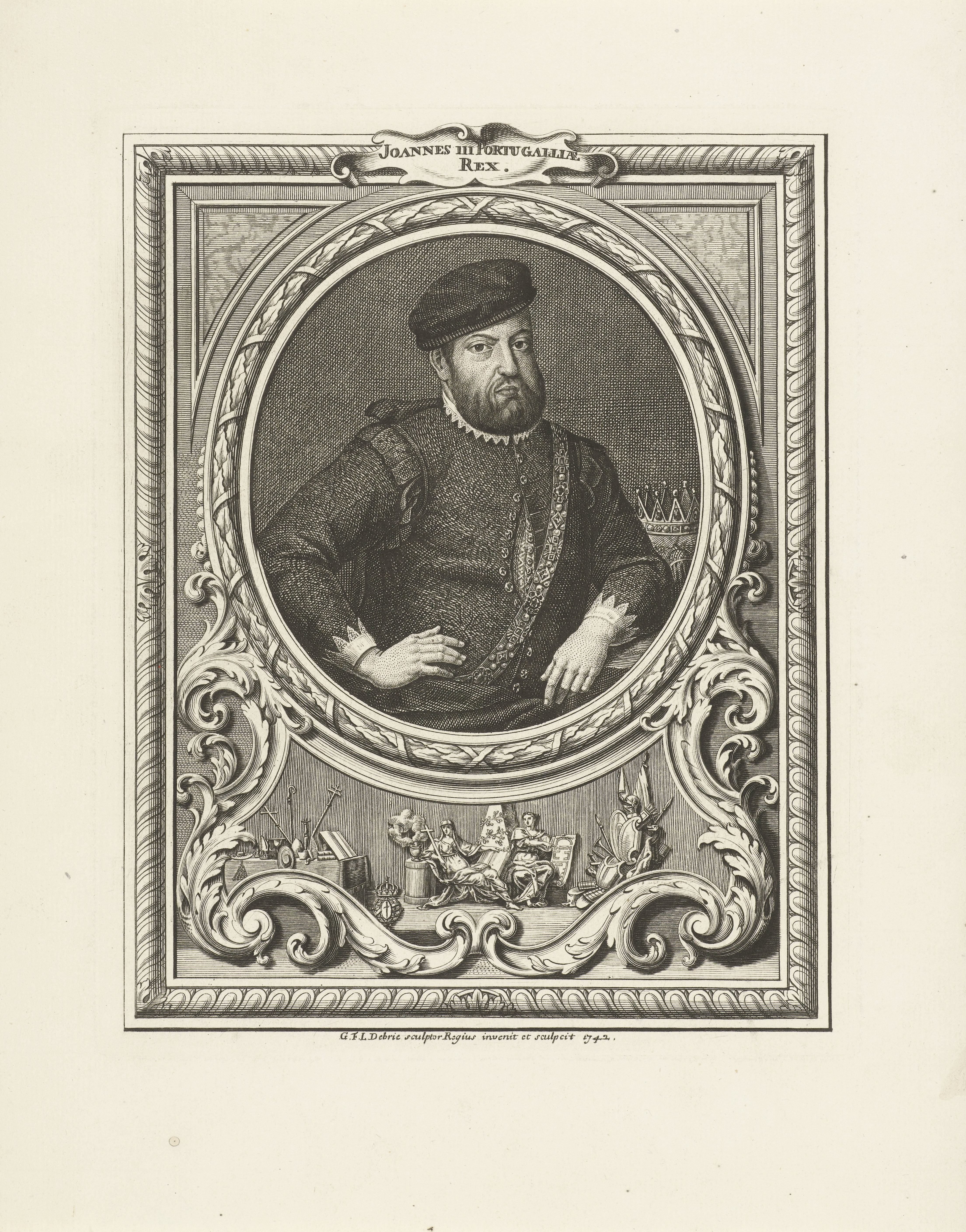 Portret van Johannes III, koning van Portugal