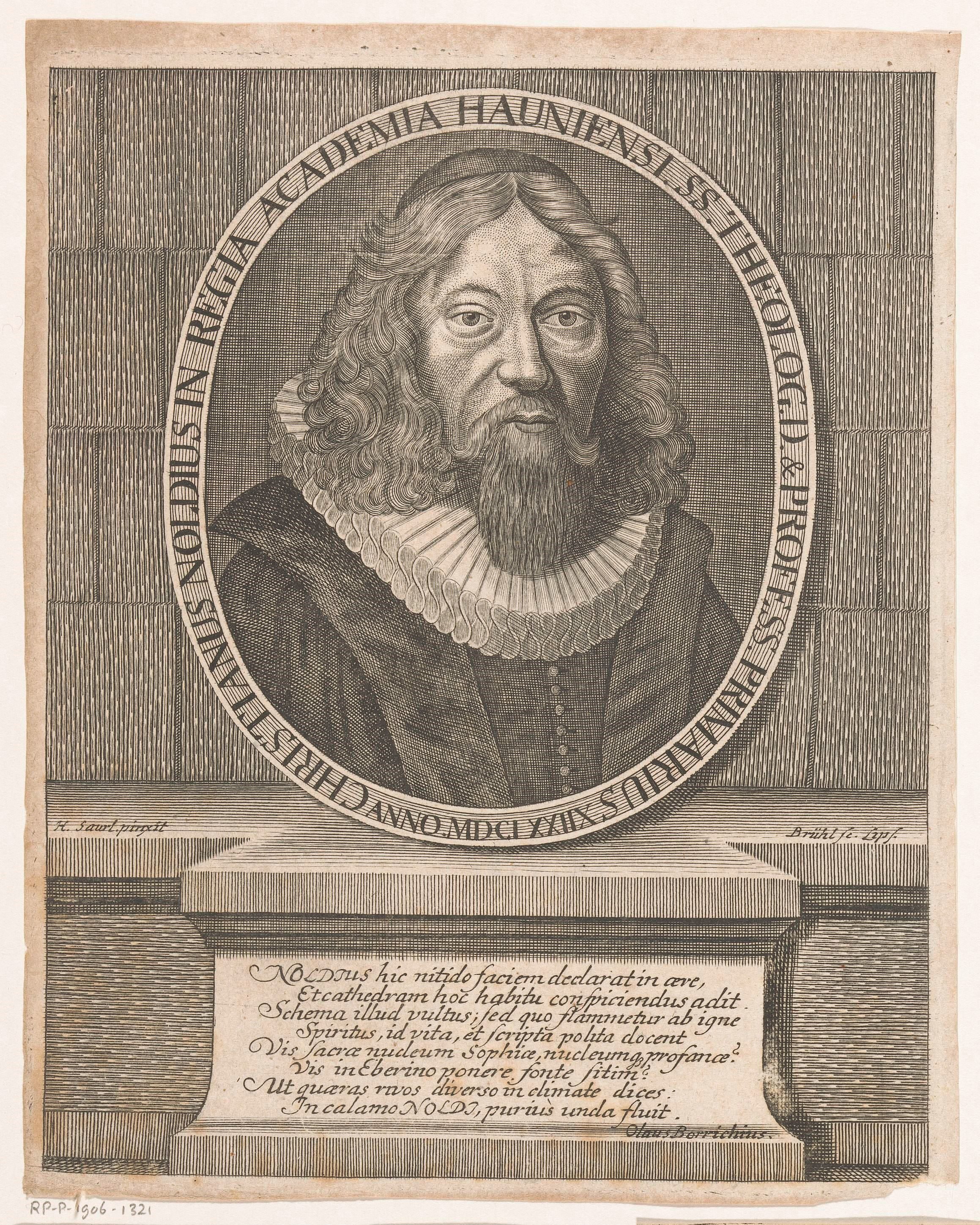 Portret van Christianus Nold