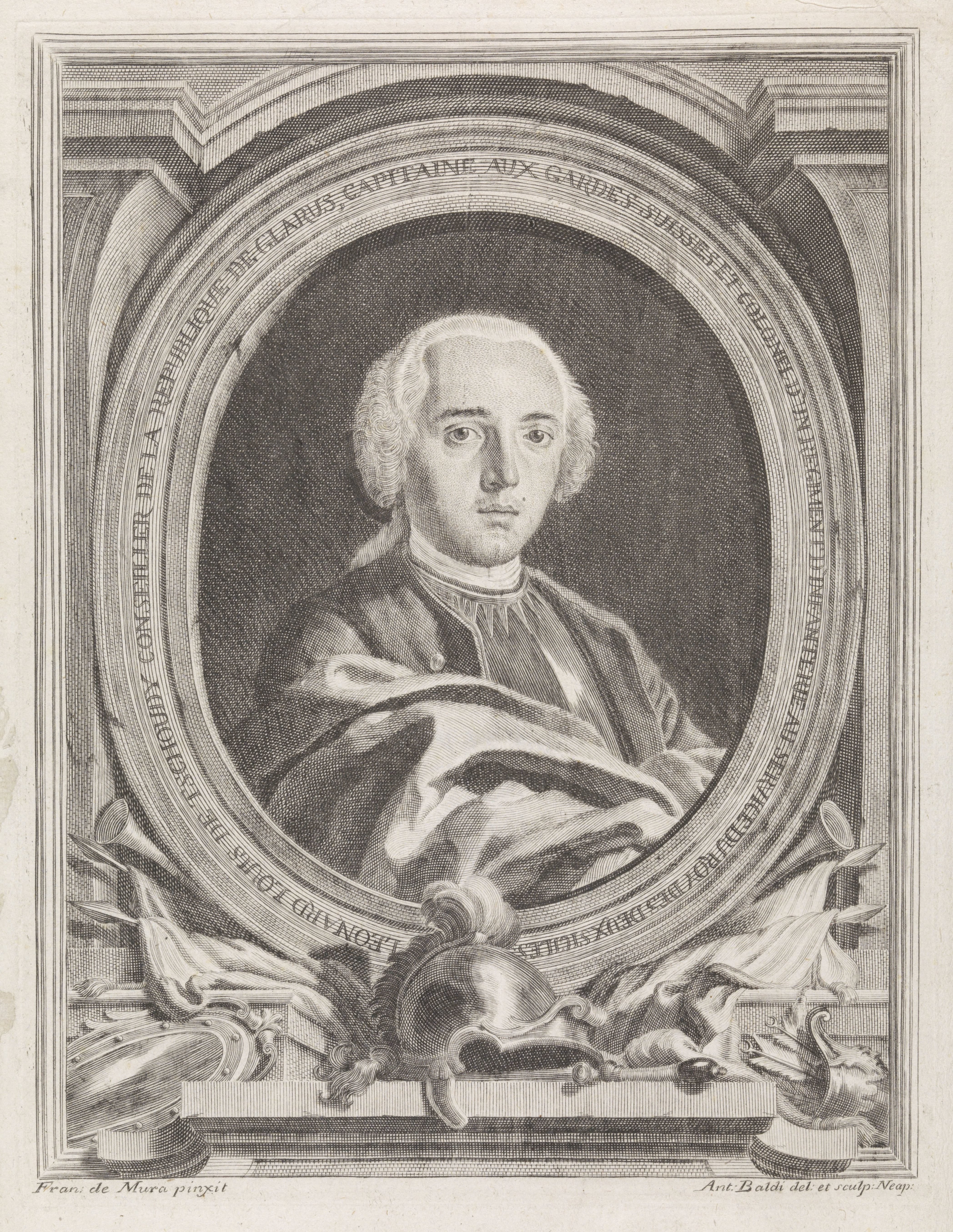 Portret van Louis Leonard Tschudi