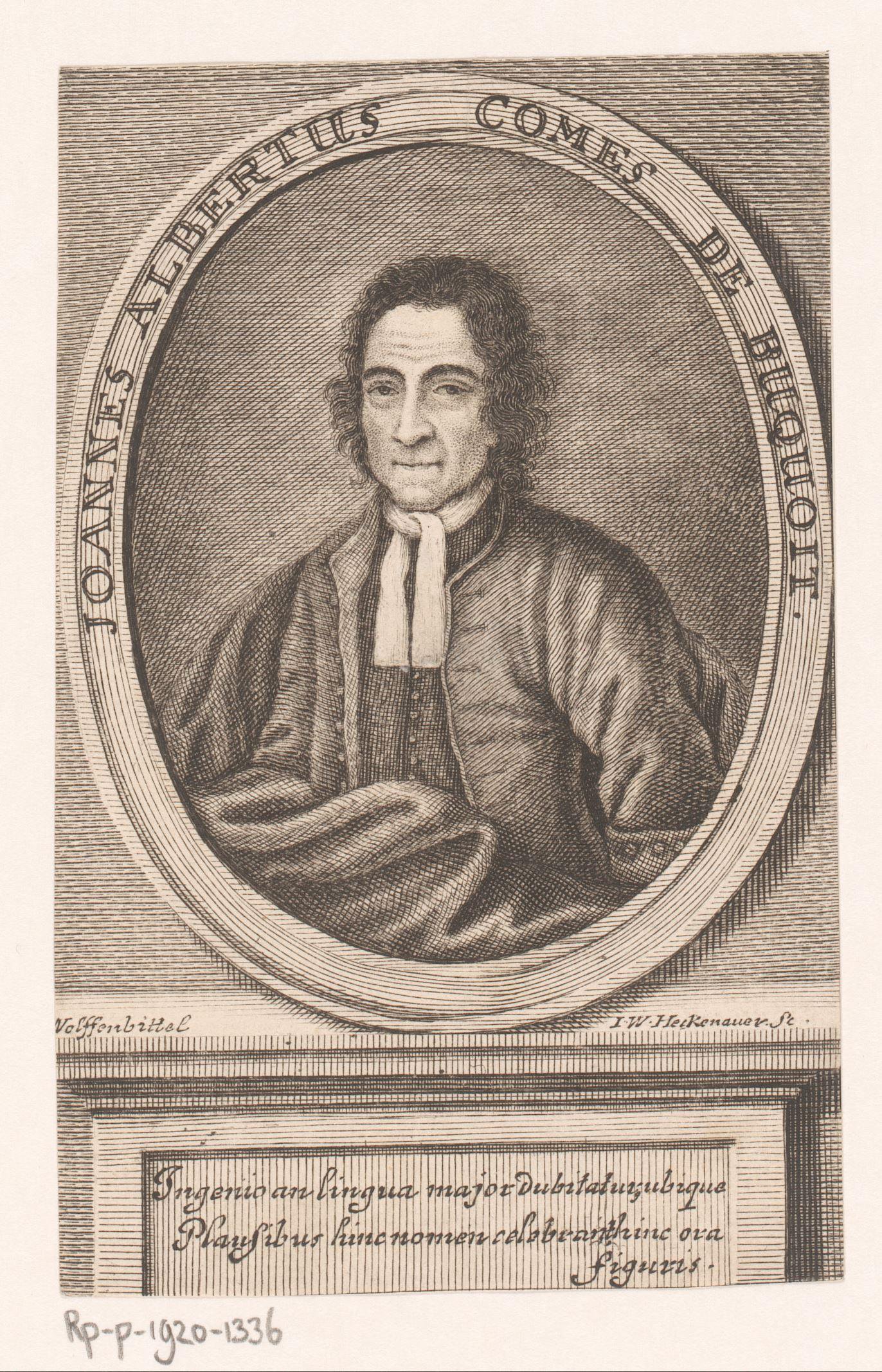 Portret van Jean Albert D'Archambaud de Bucquoy