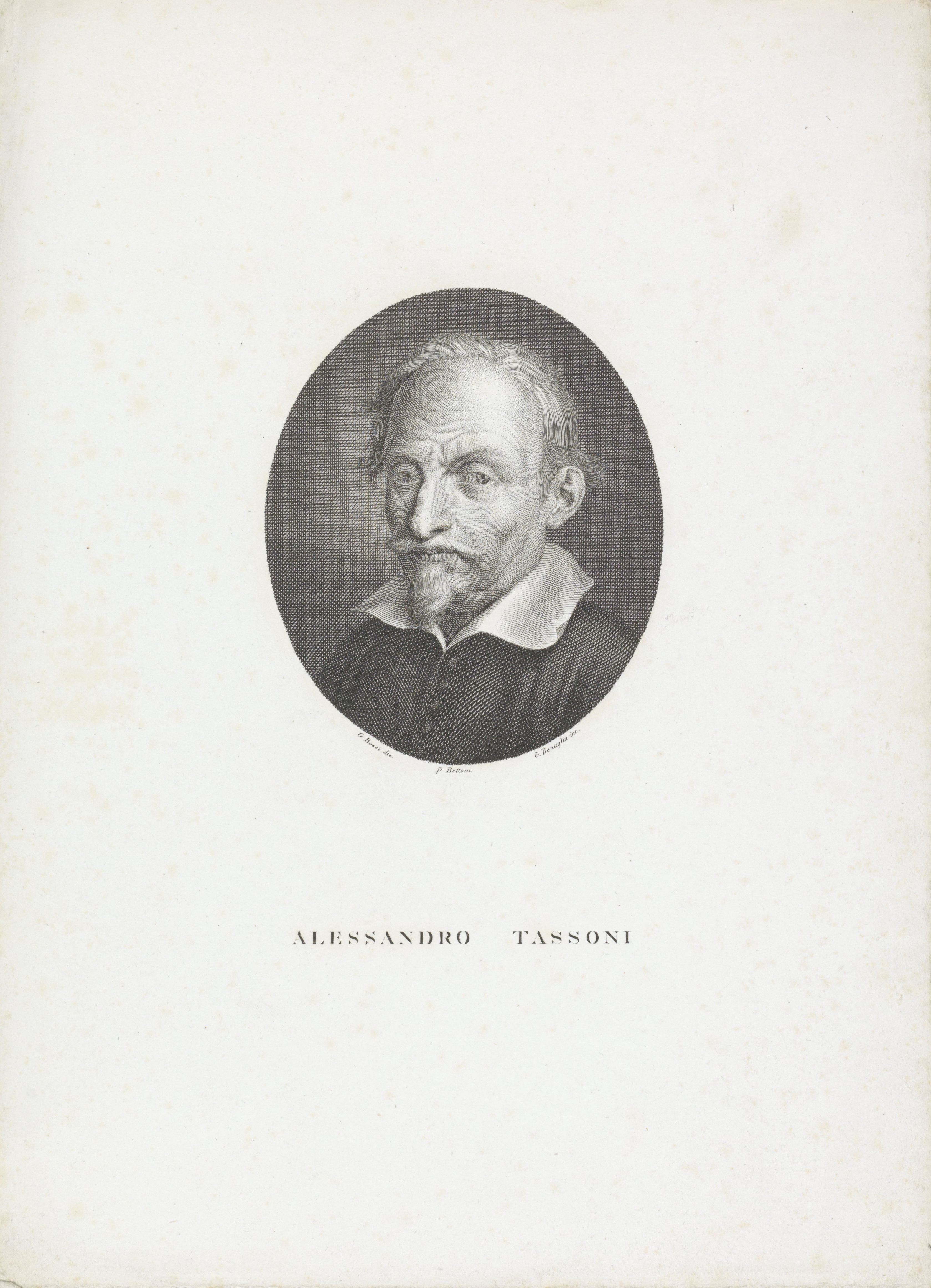 Portret van schrijver en dichter Alessandro Tassoni