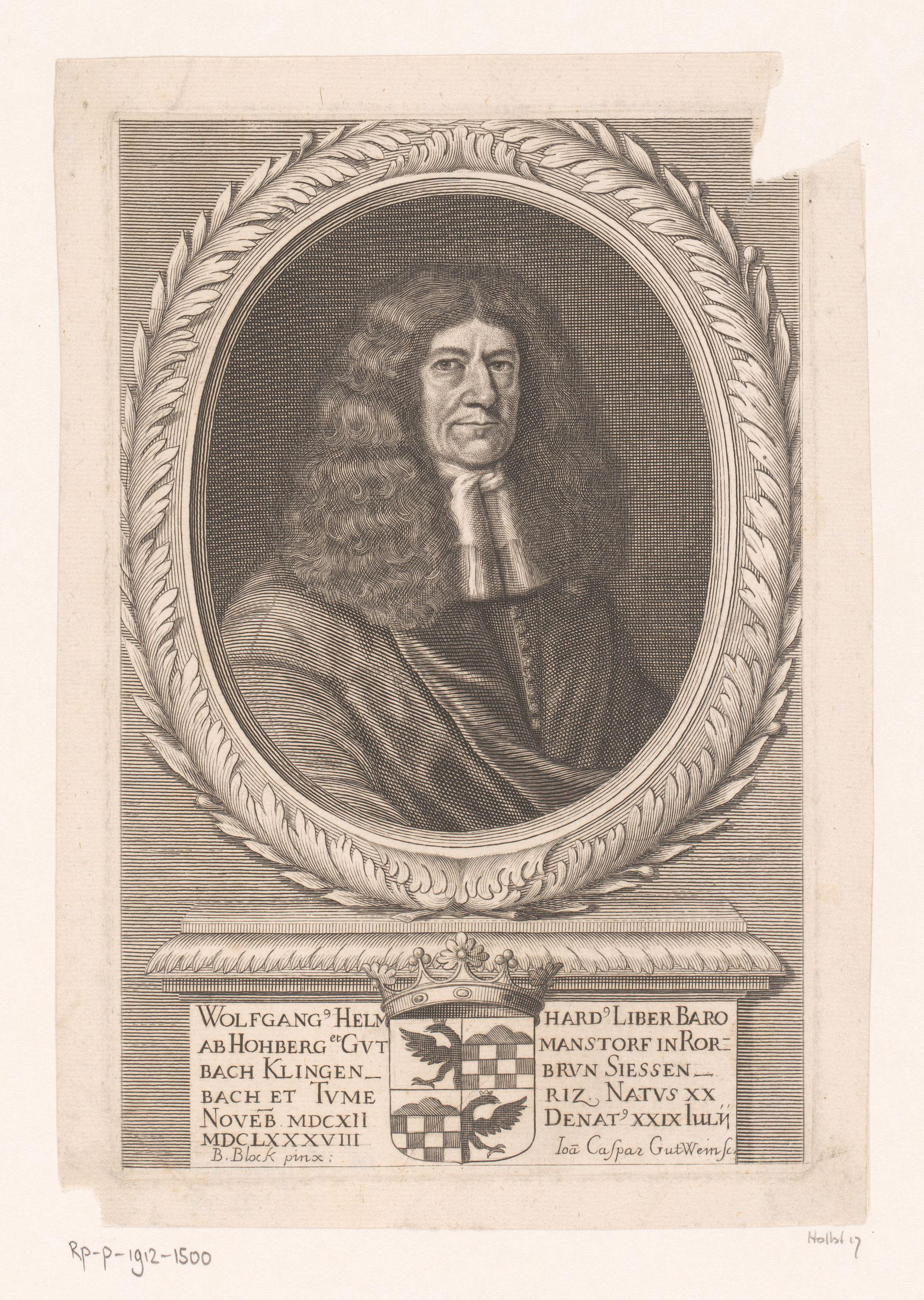 Portret van Wolf Helmhard von Hohberg