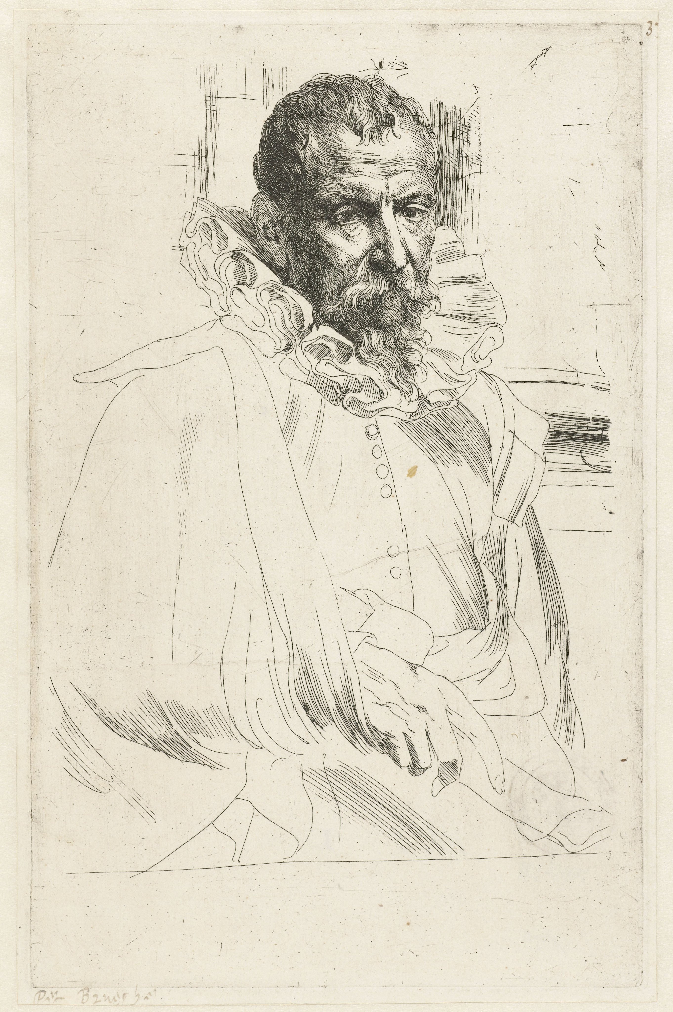 Portret van Pieter Brueghel de Jonge
