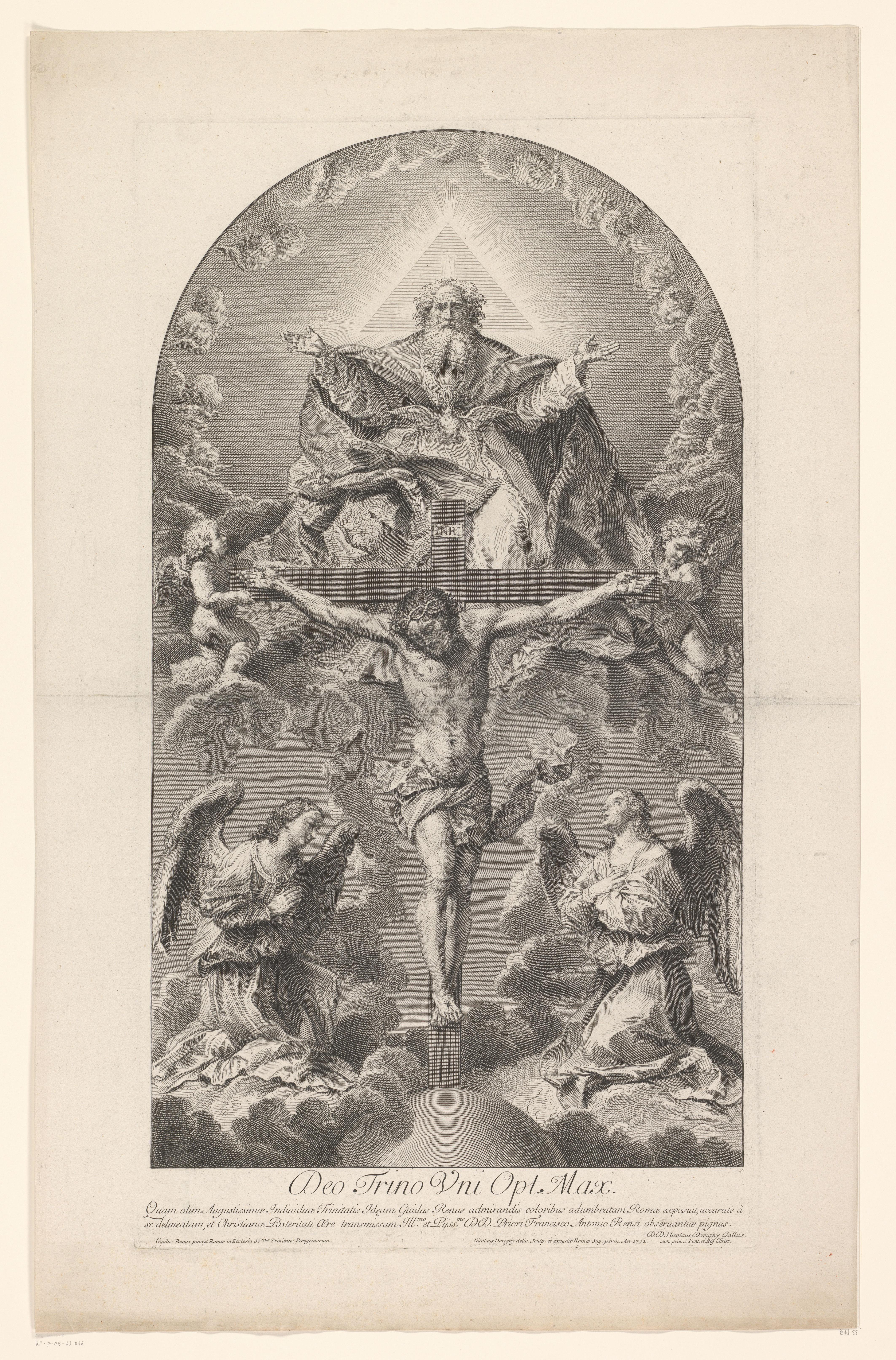 Drieëenheid met Christus aan het kruis