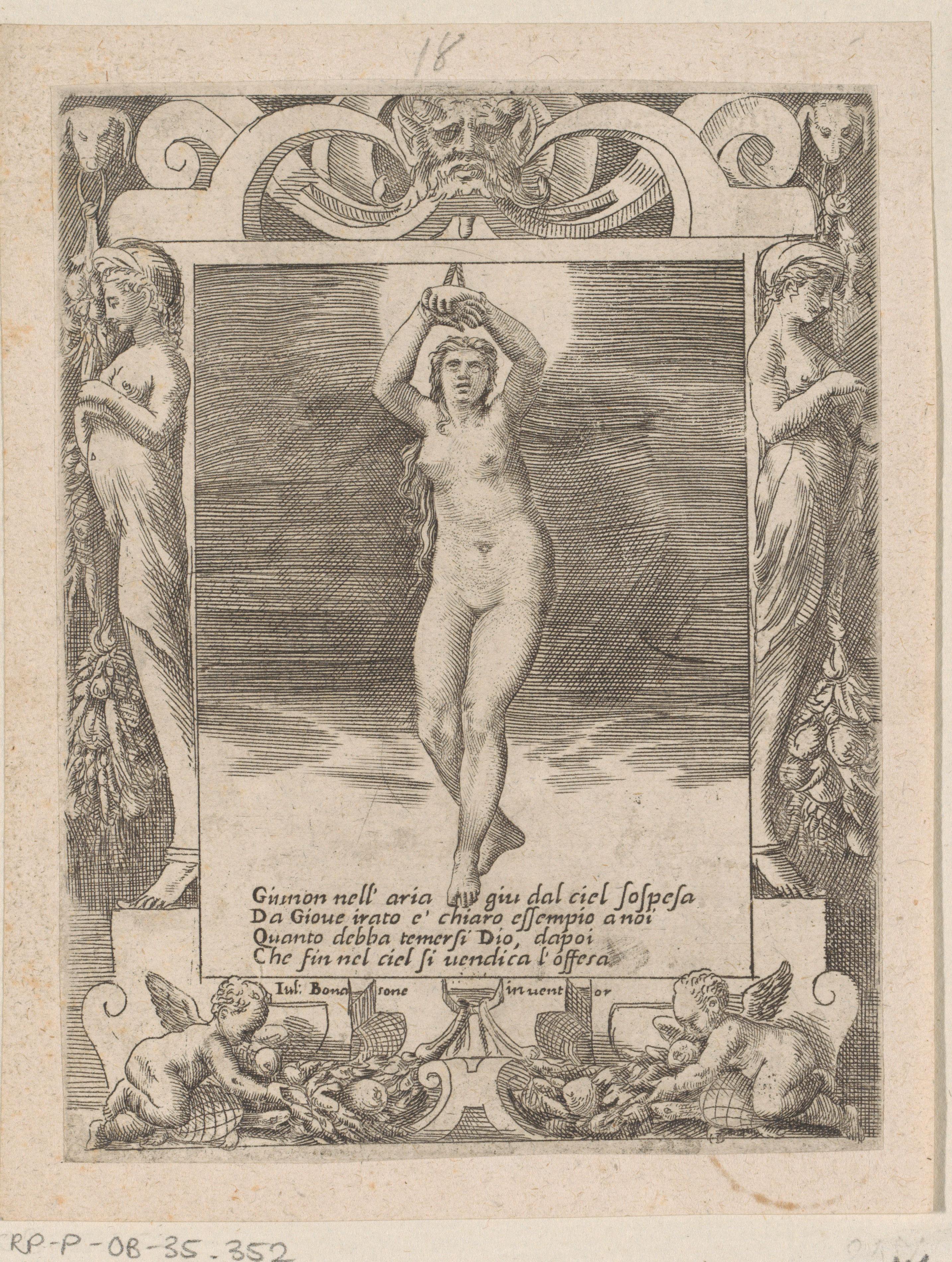 Juno opgehangen in de lucht