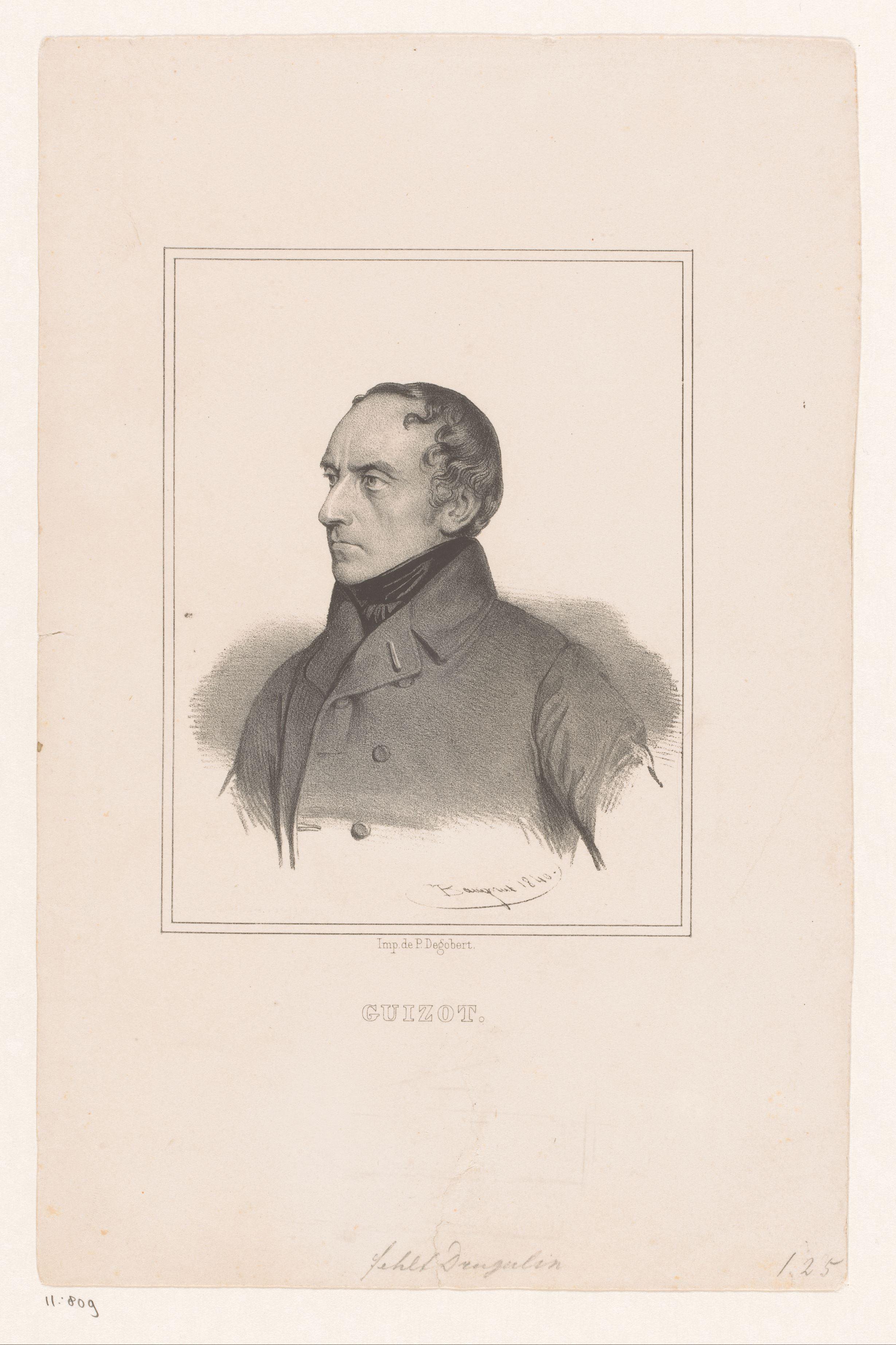 Portret van François Guizot