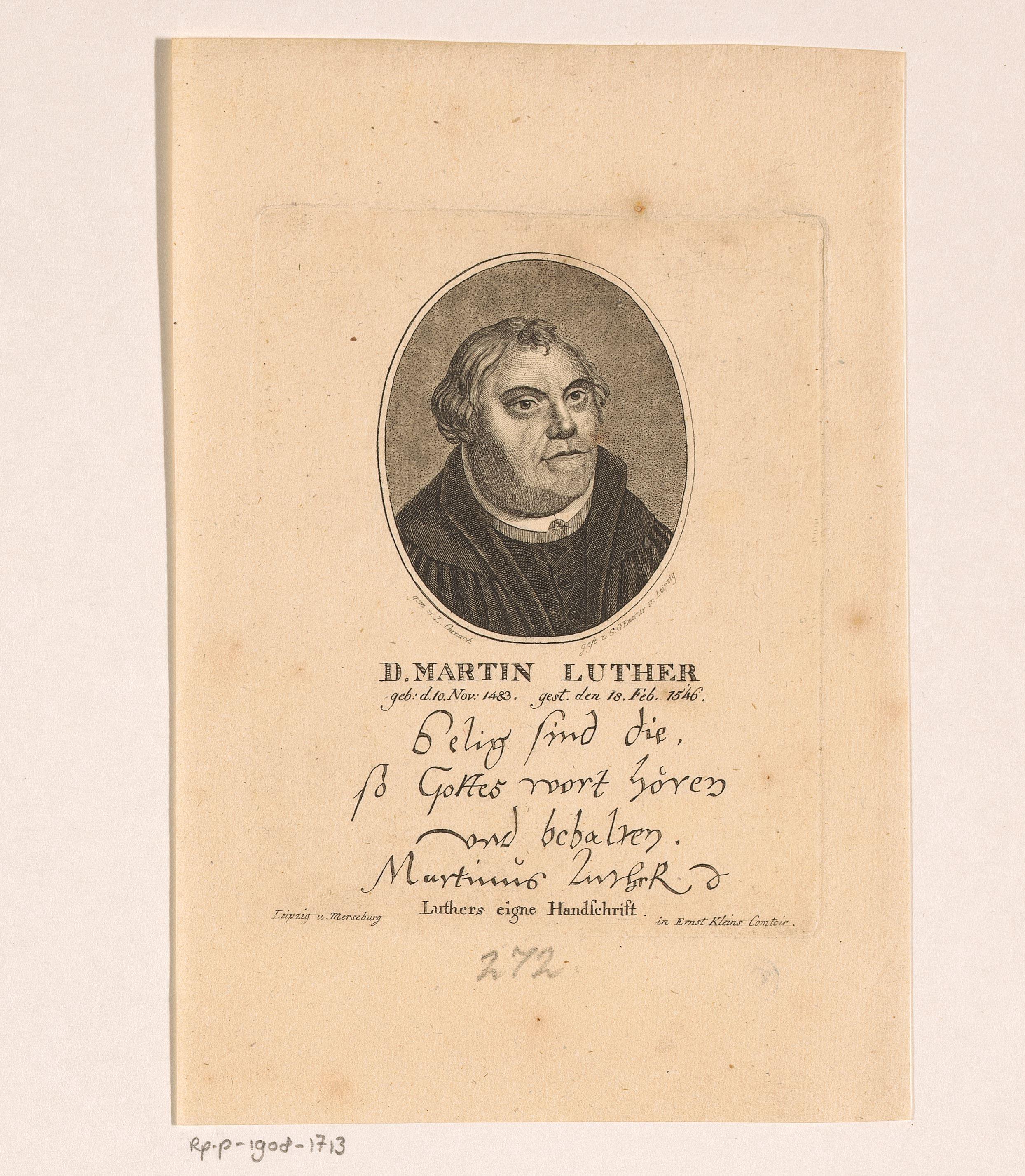 Portret van Martin Luther