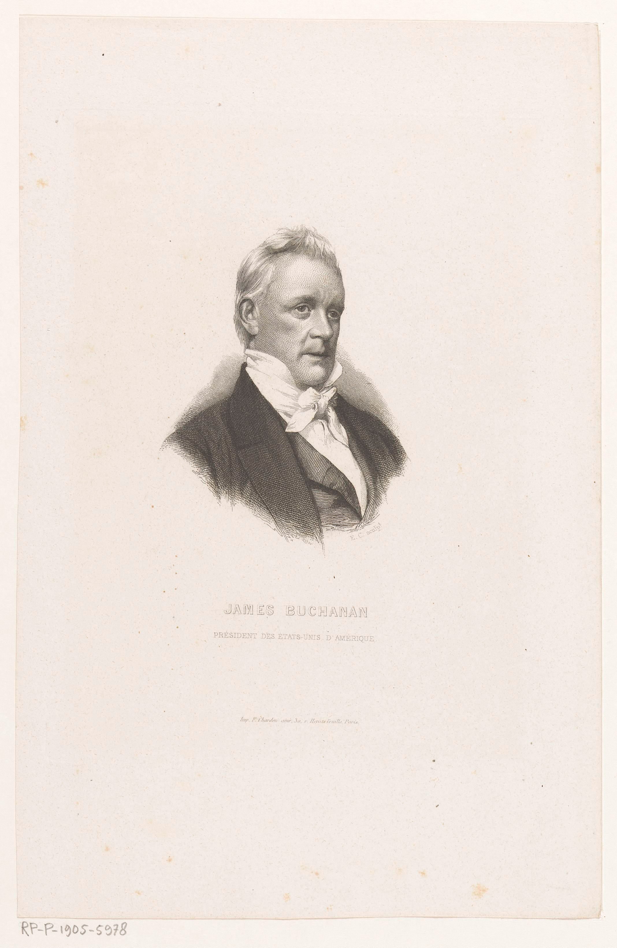 Portret van James Buchanan