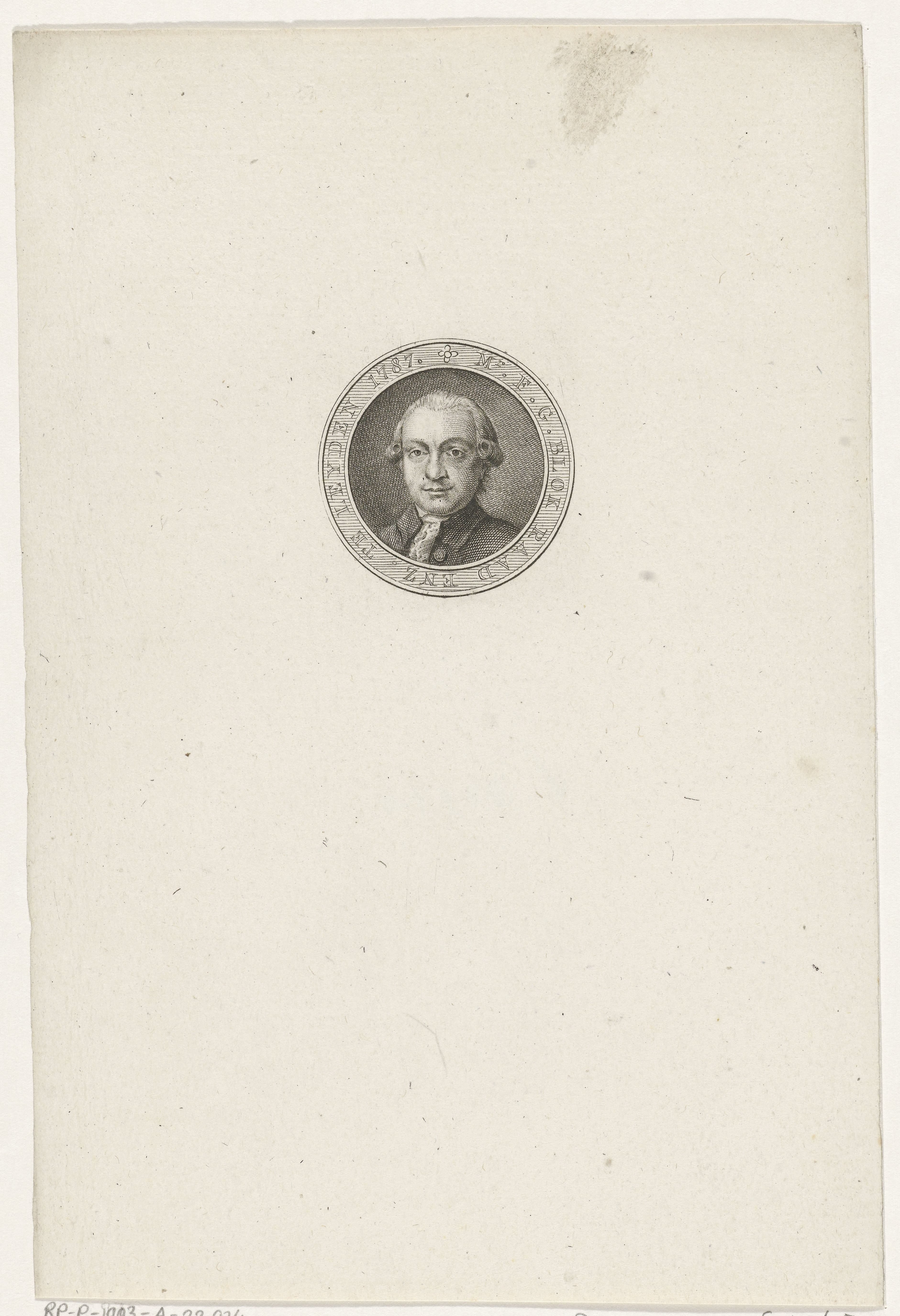 Portret van Franciscus Gualtherus Blok