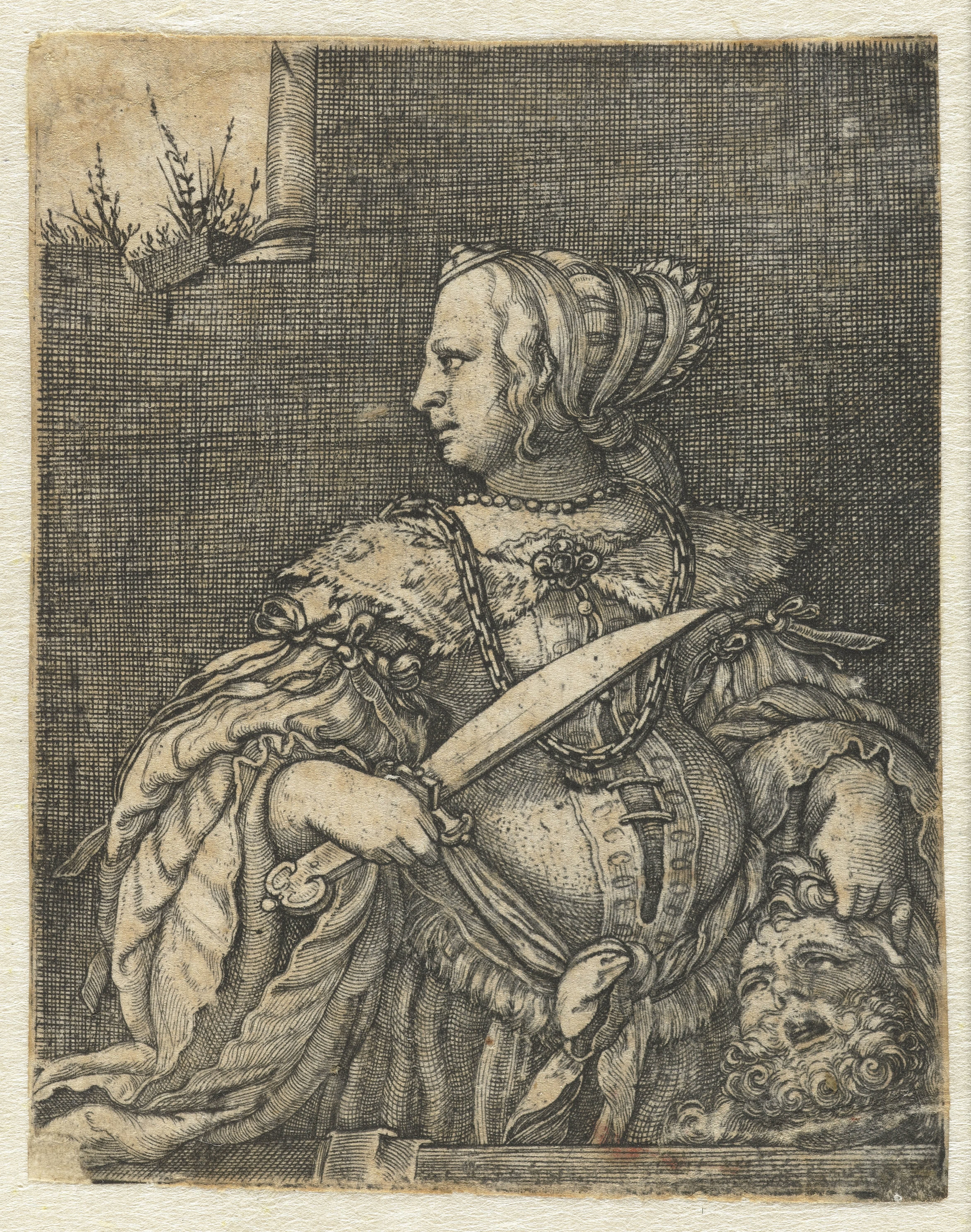 Judith met hoofd van Holofernes en zwaard