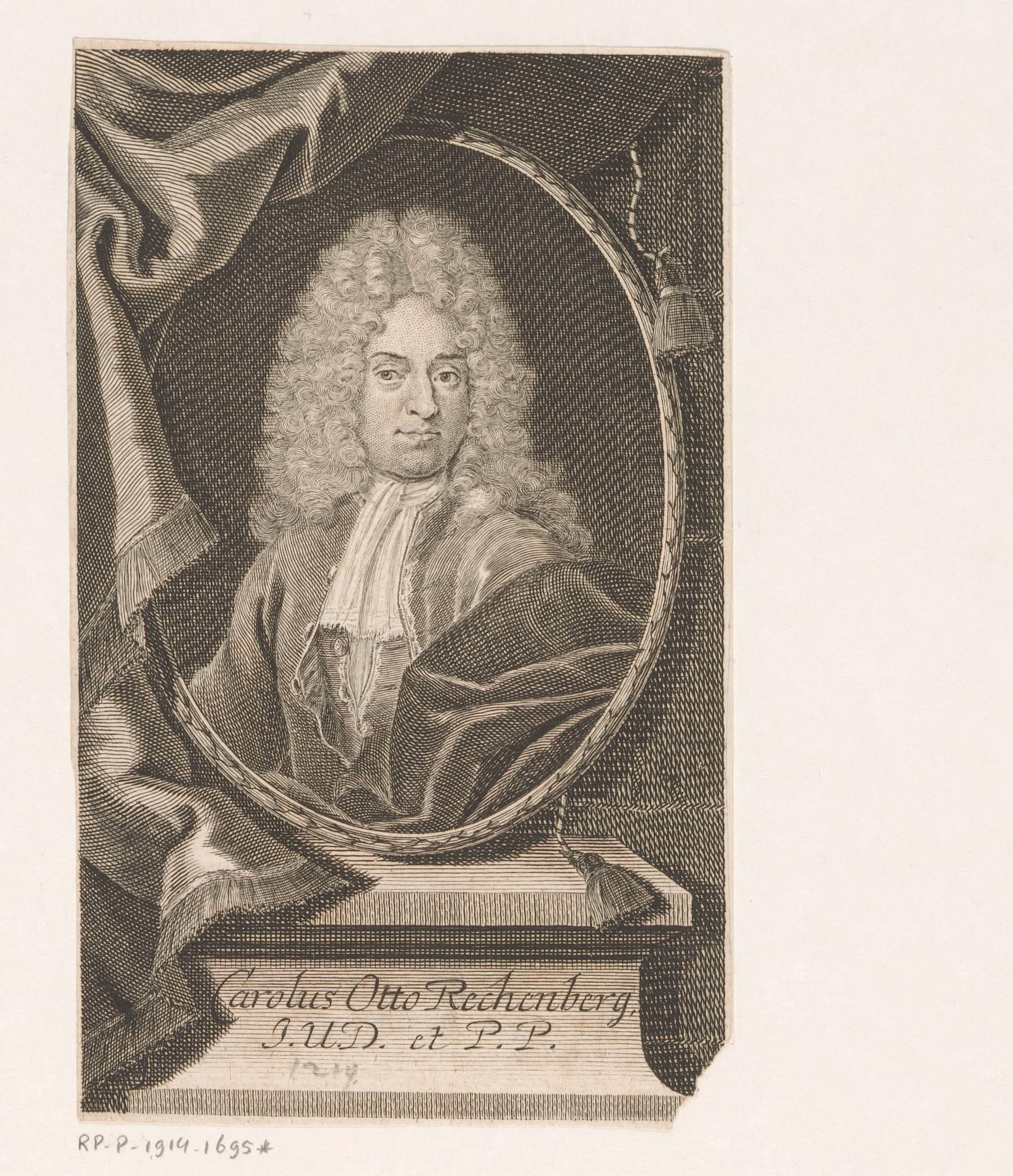 Portret van Carl Otto Rechenberg
