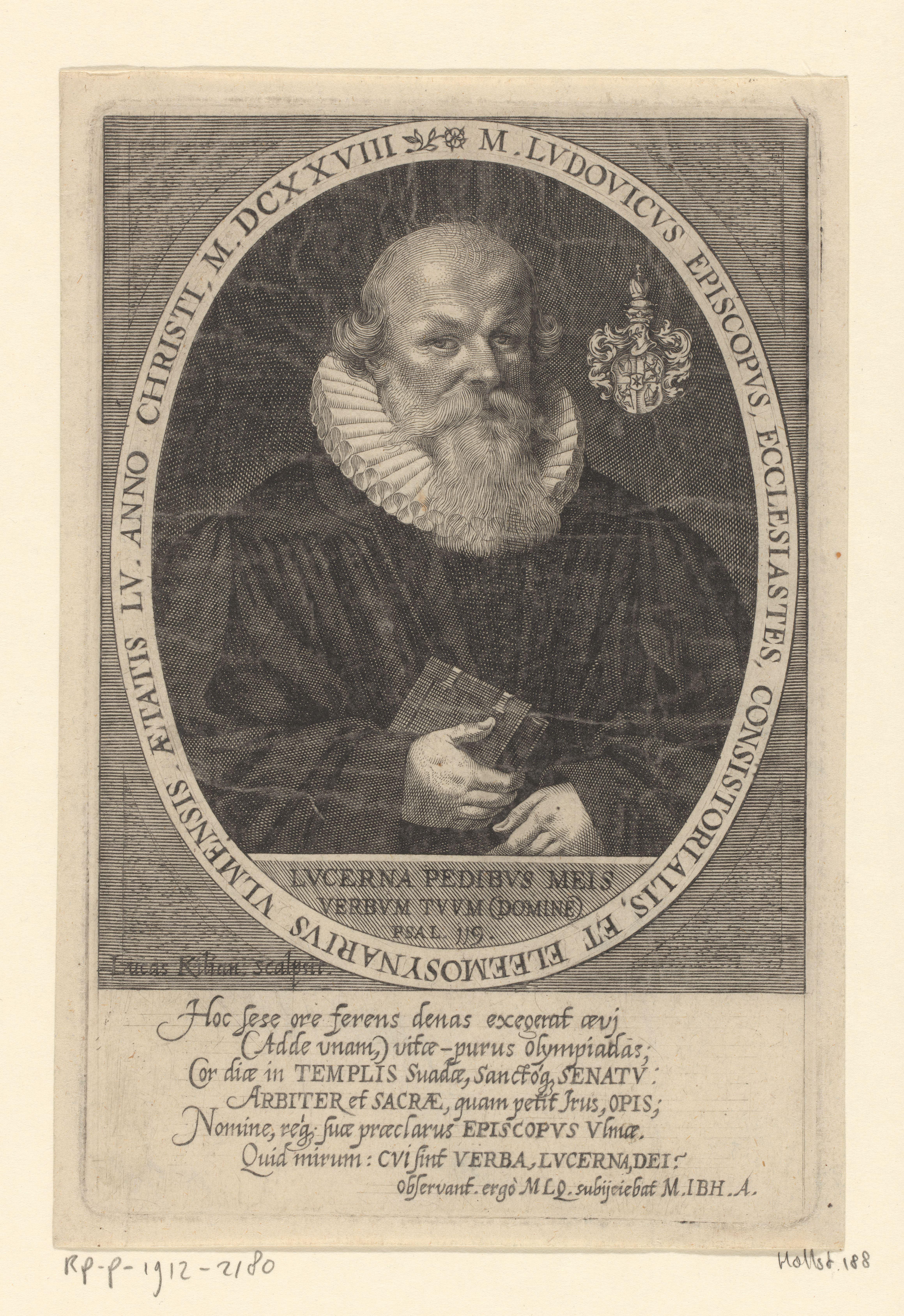 Portret van Ludwig Bischoff op 55-jarige leeftijd