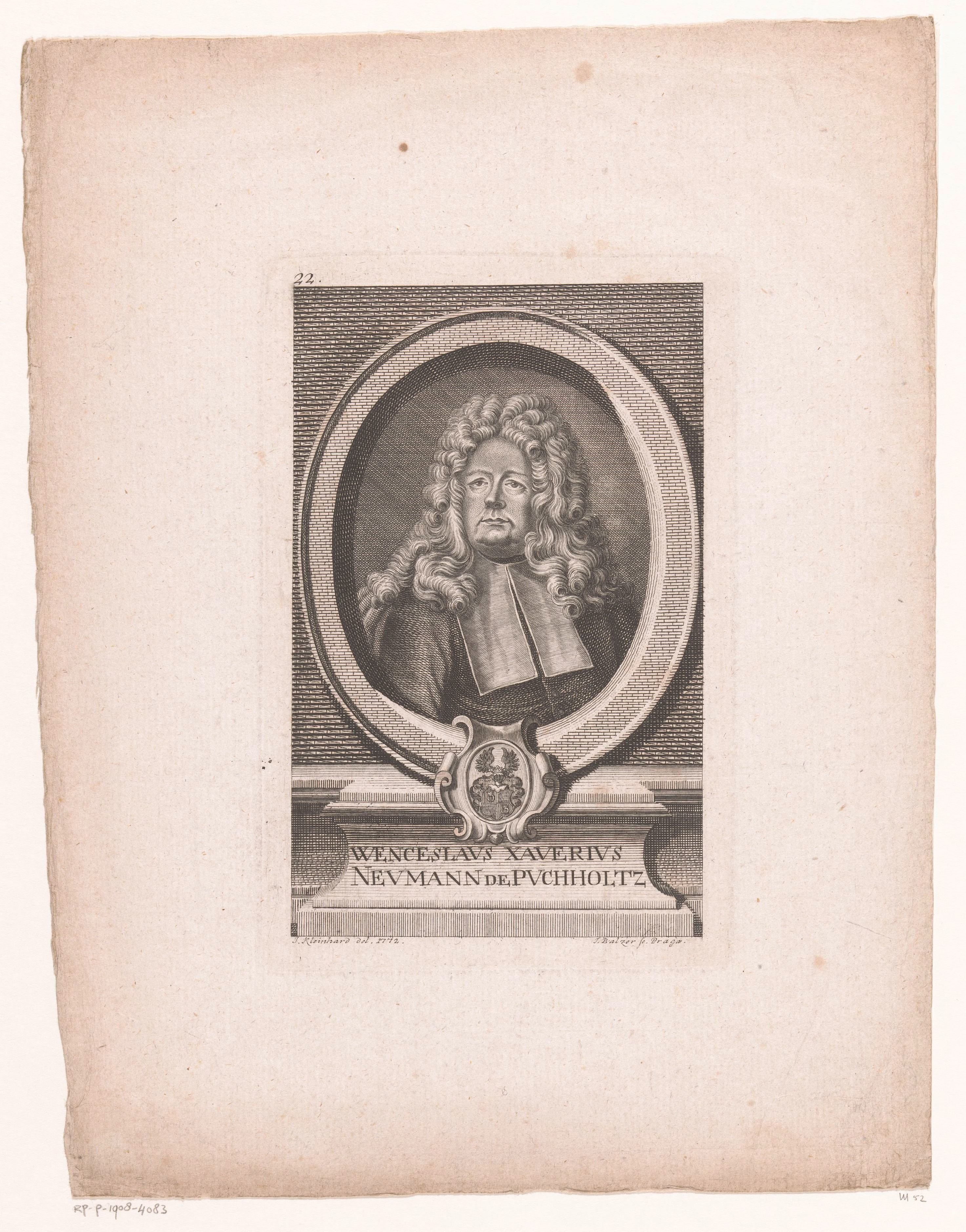 Portret van Wenzel Xaver Neumann von Puchholz