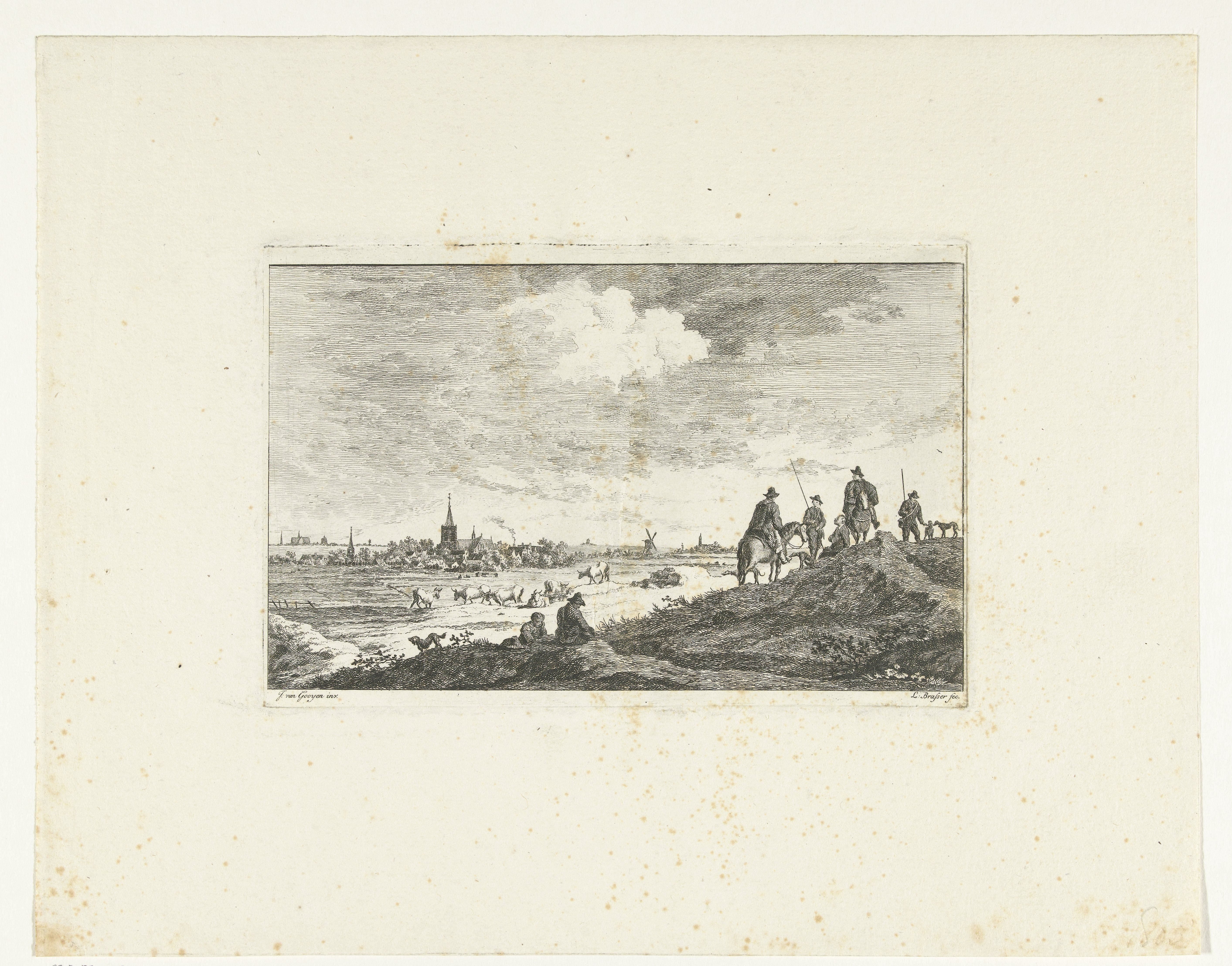 Landschap met jagers