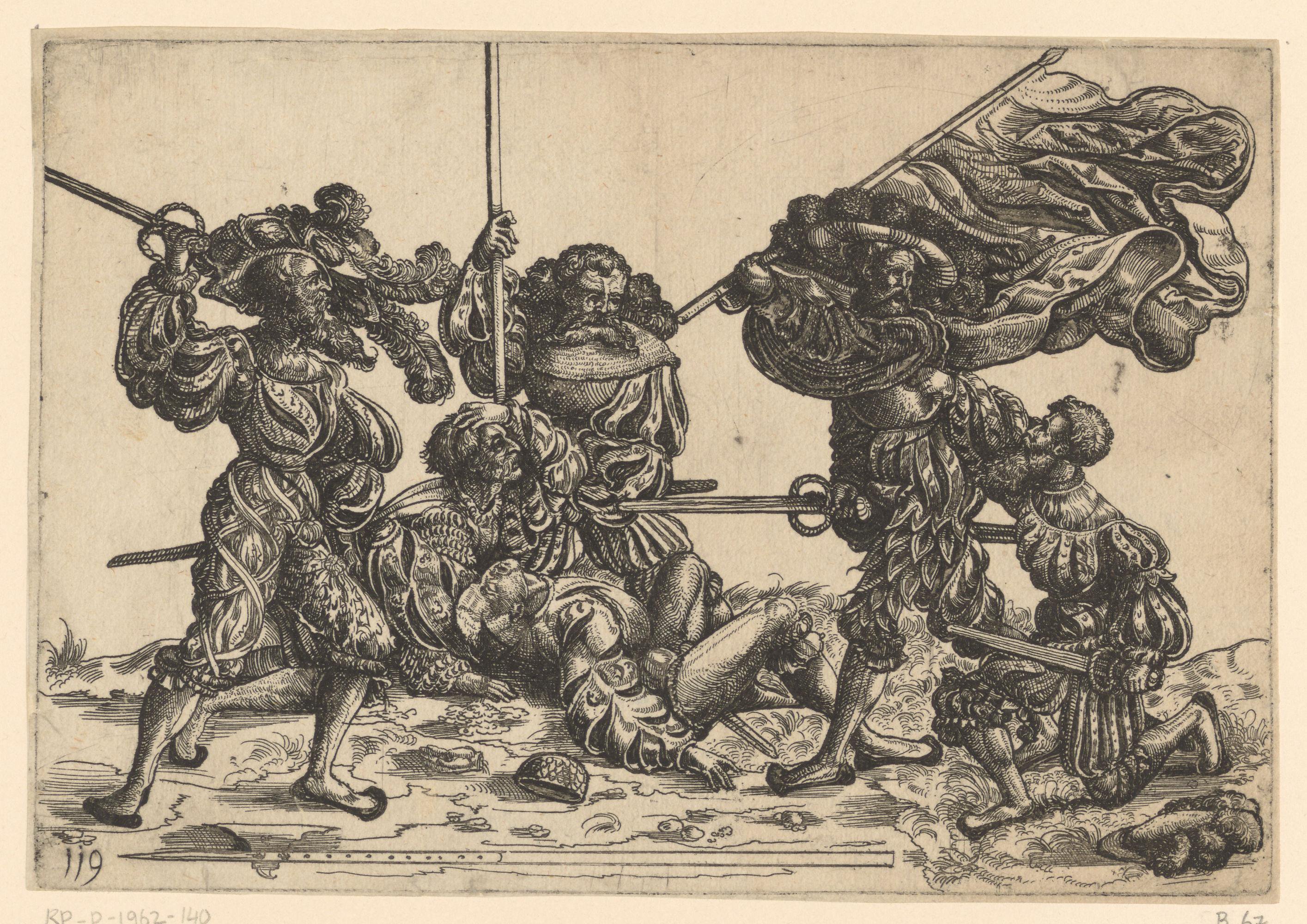 Gevecht van landsknechten