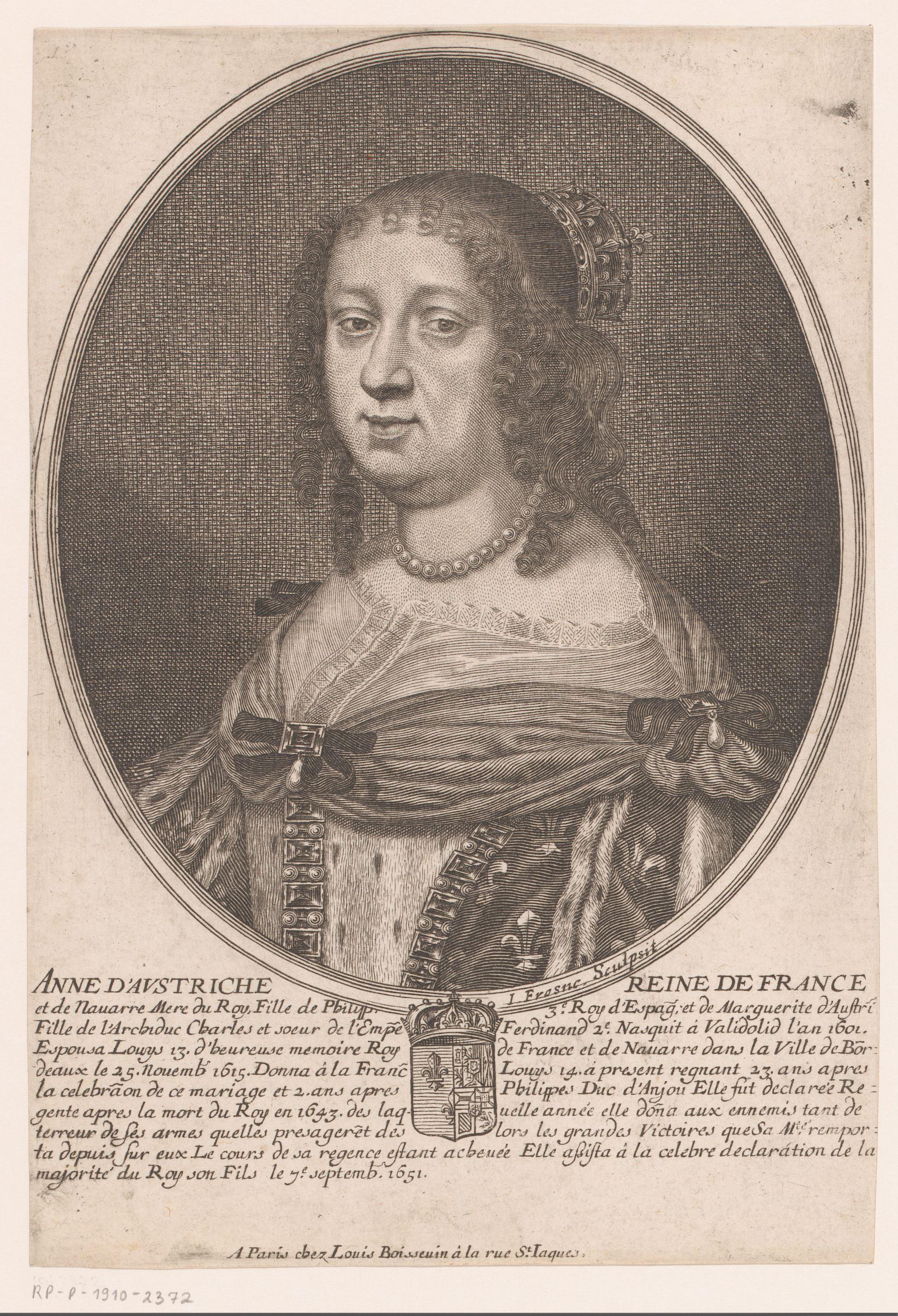 Portret van Anna van Oostenrijk