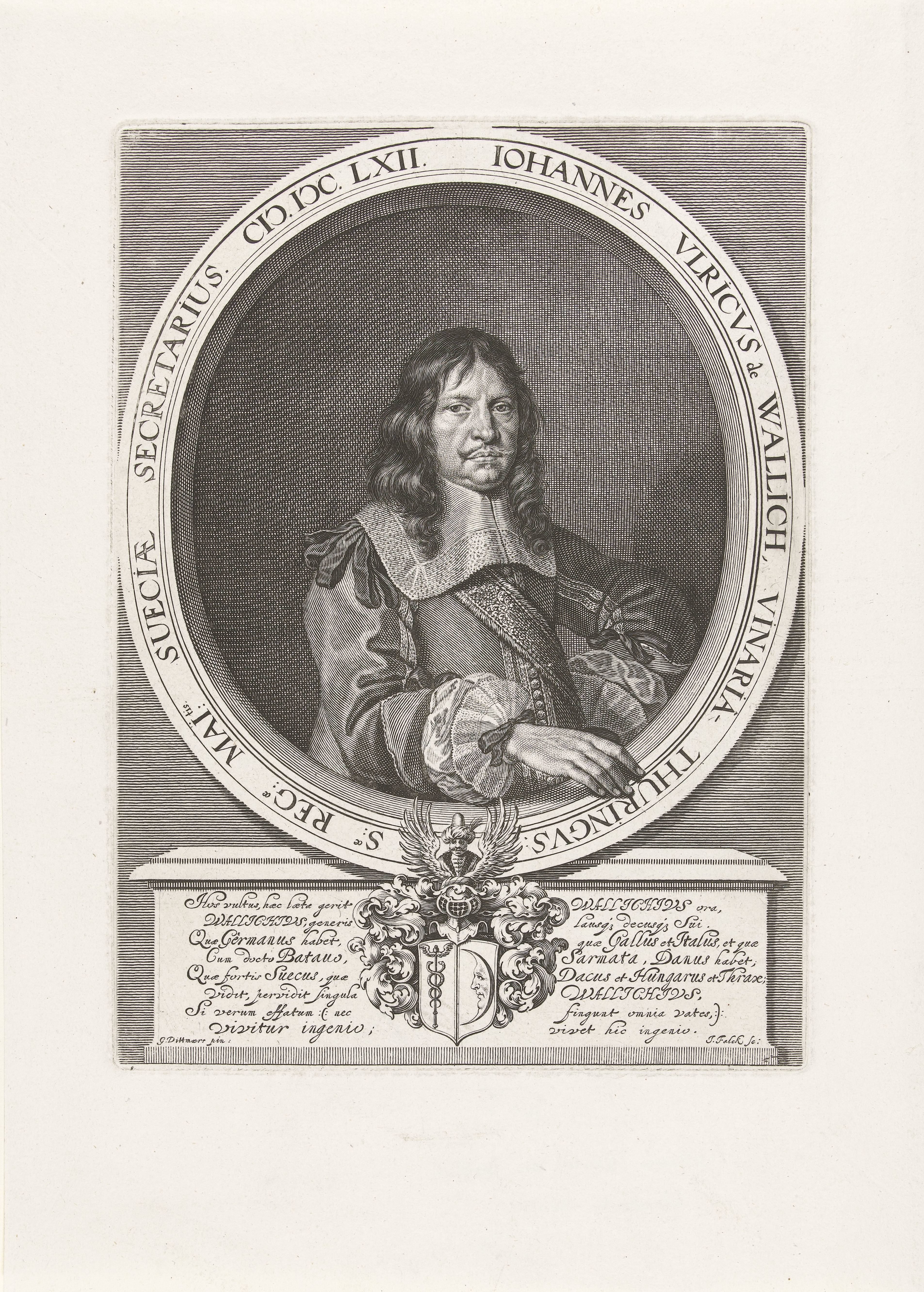 Portret van Johann Ulrich von Wallich