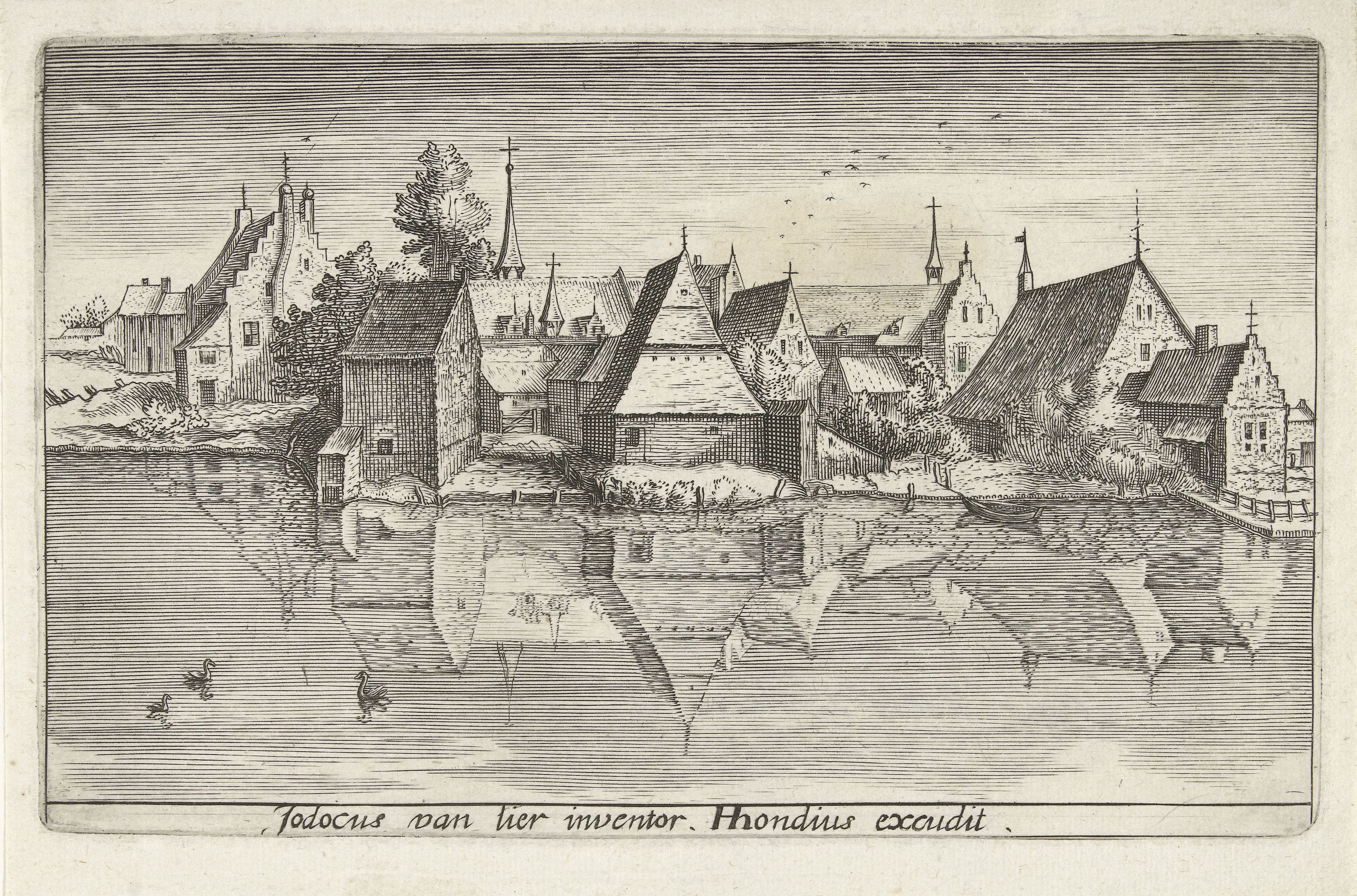 Dorp aan een rivier