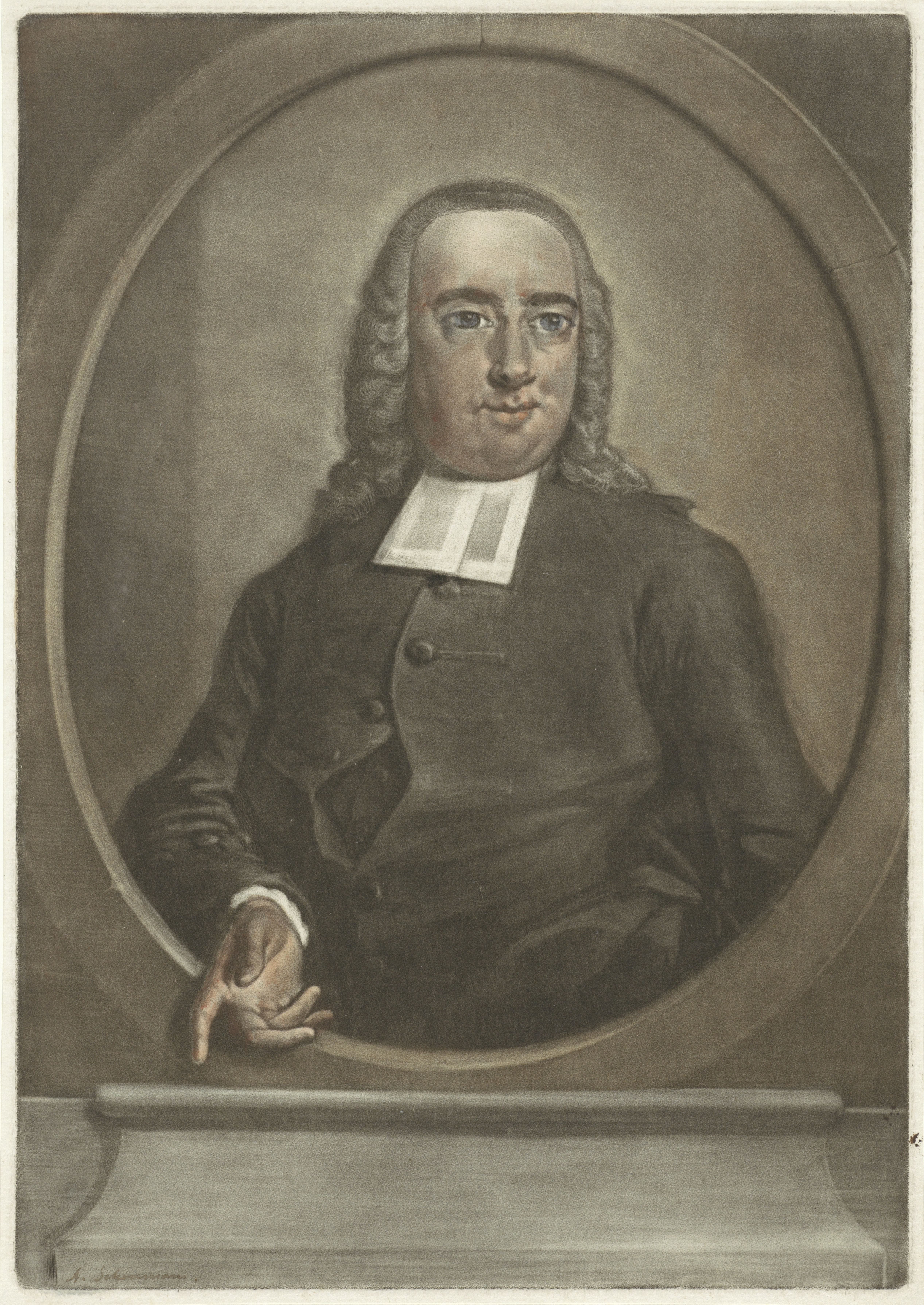 Portret van de predikant Willem Lodewijk Pielat