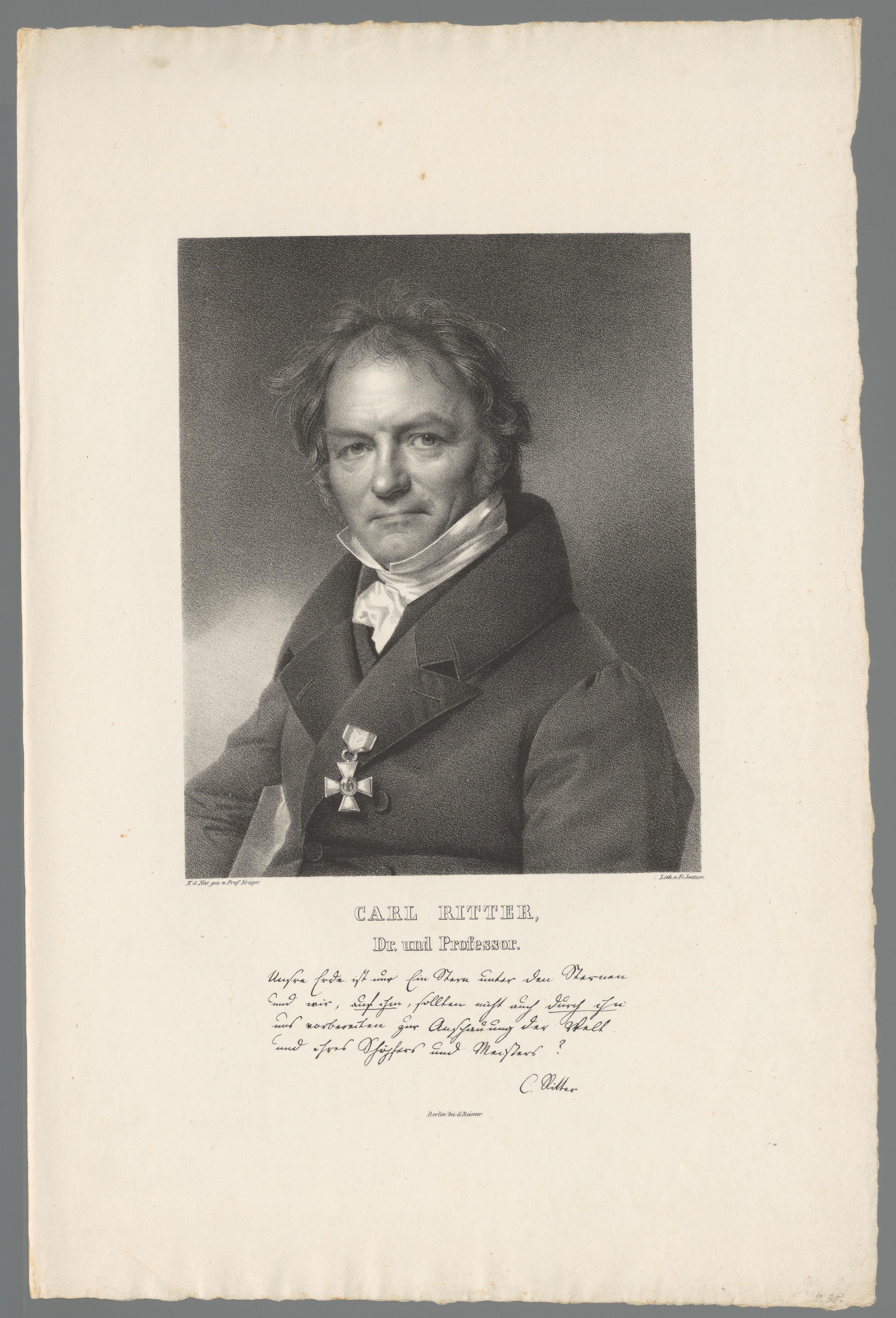 Portret van Carl Ritter