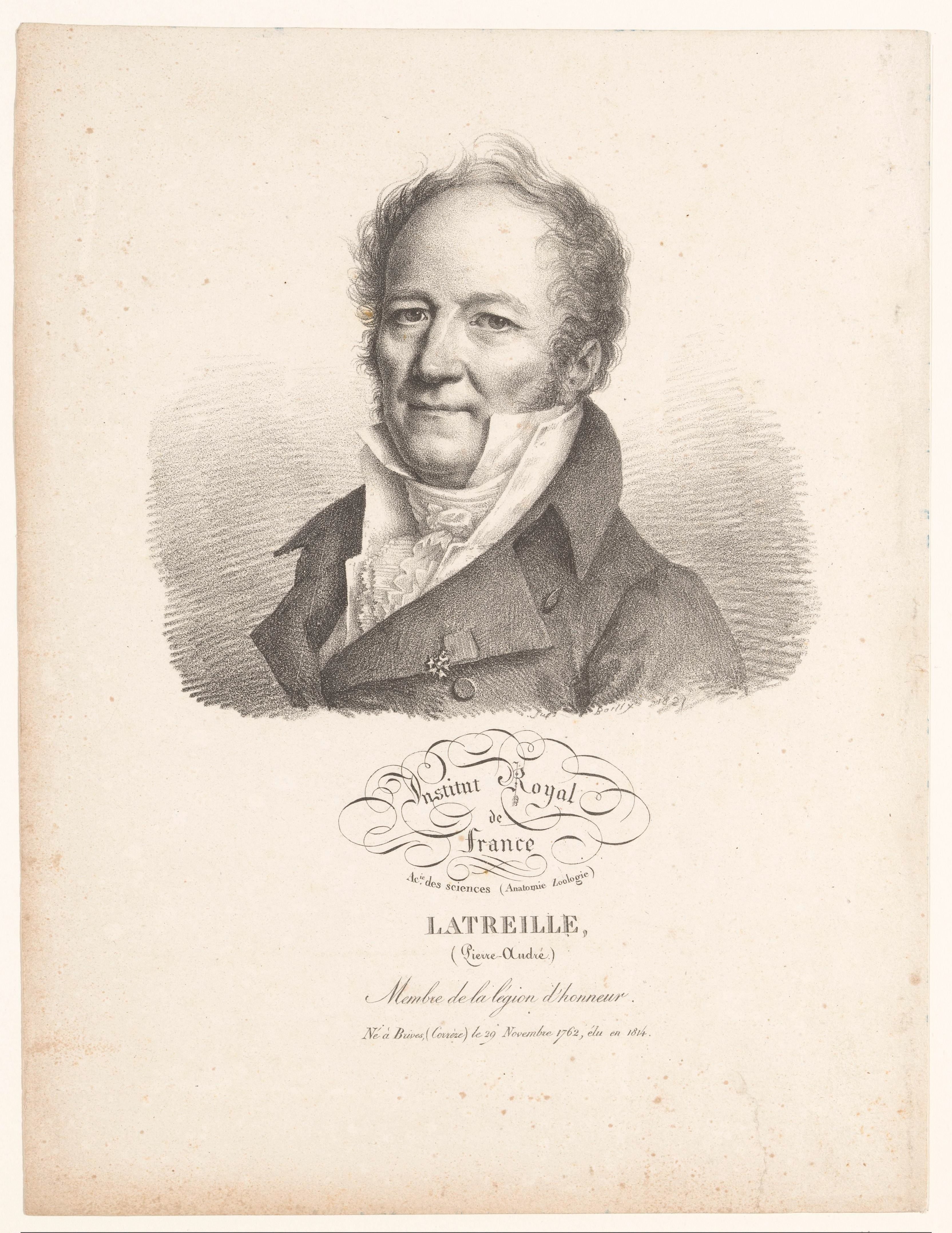 Portret van de entomoloog Pierre André Latreille