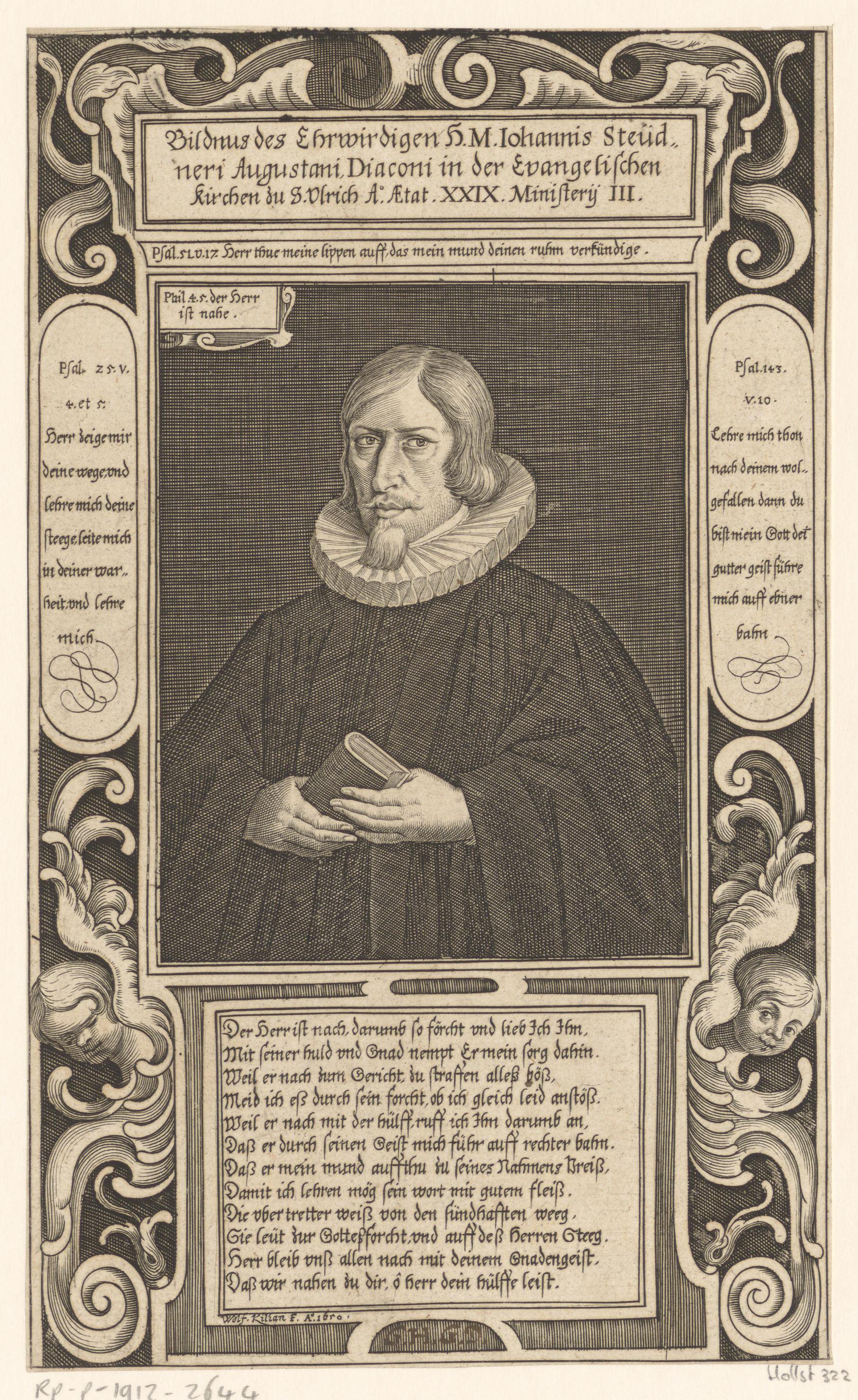 Portret van Johann Steudner op 29-jarige leeftijd