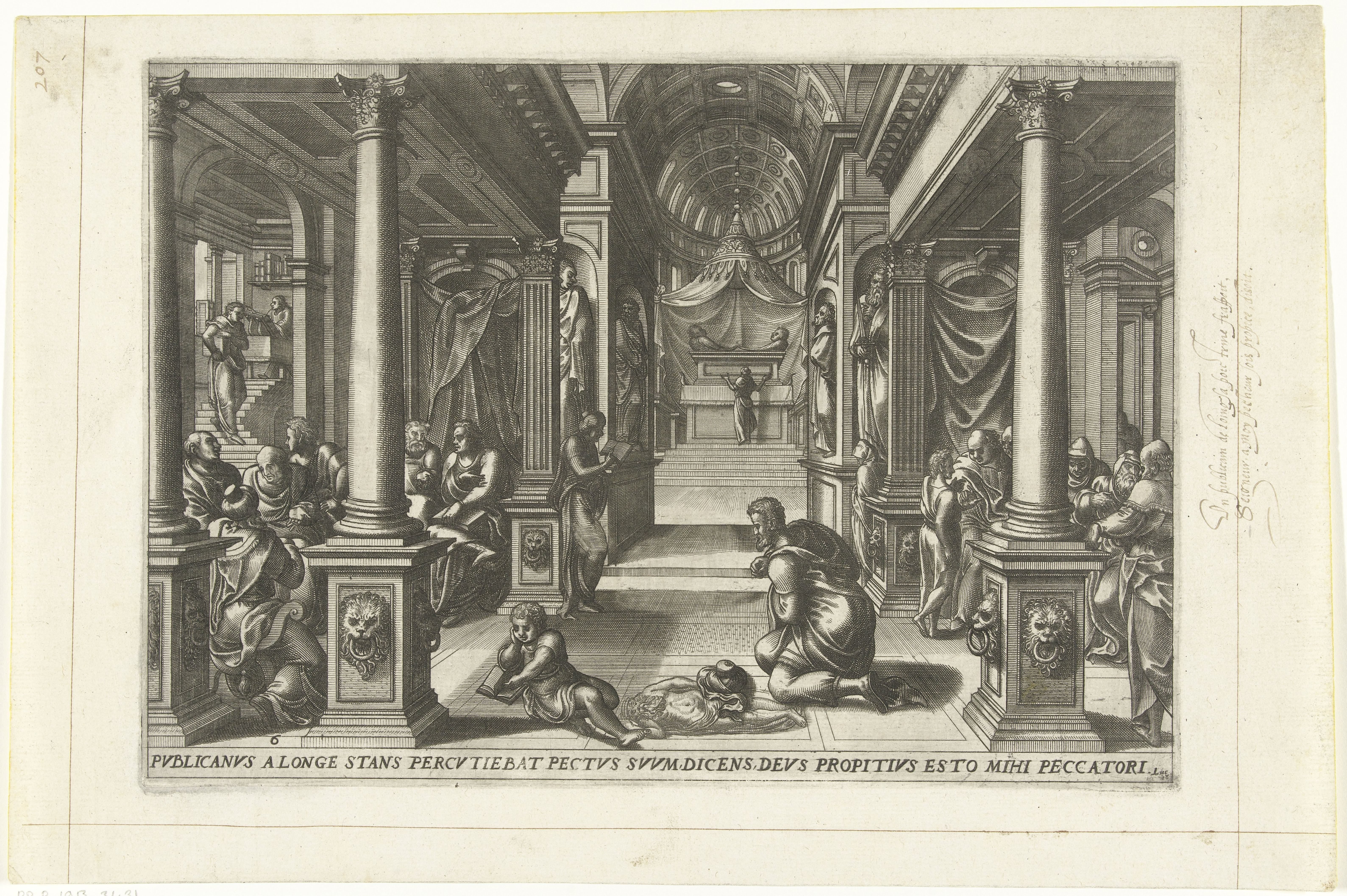De farizeër en de tollenaar in de tempel