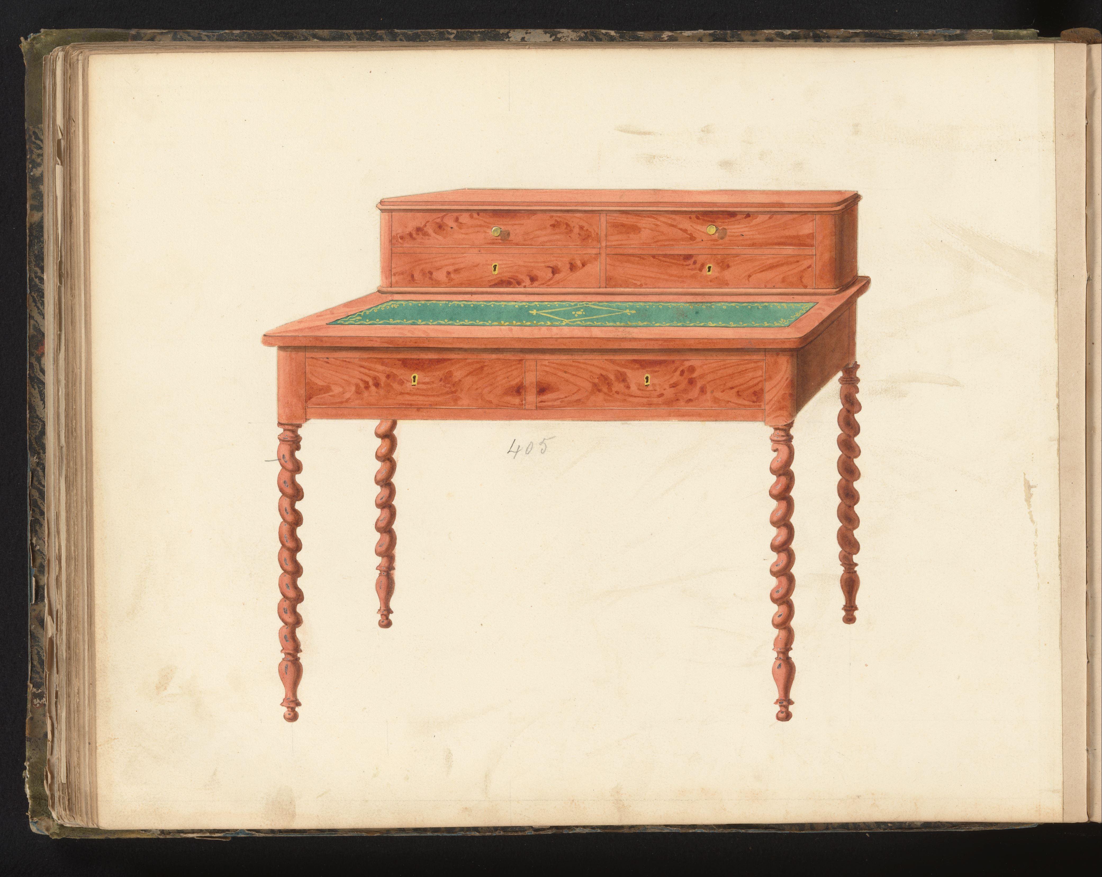 Ontwerp voor een damesbureau