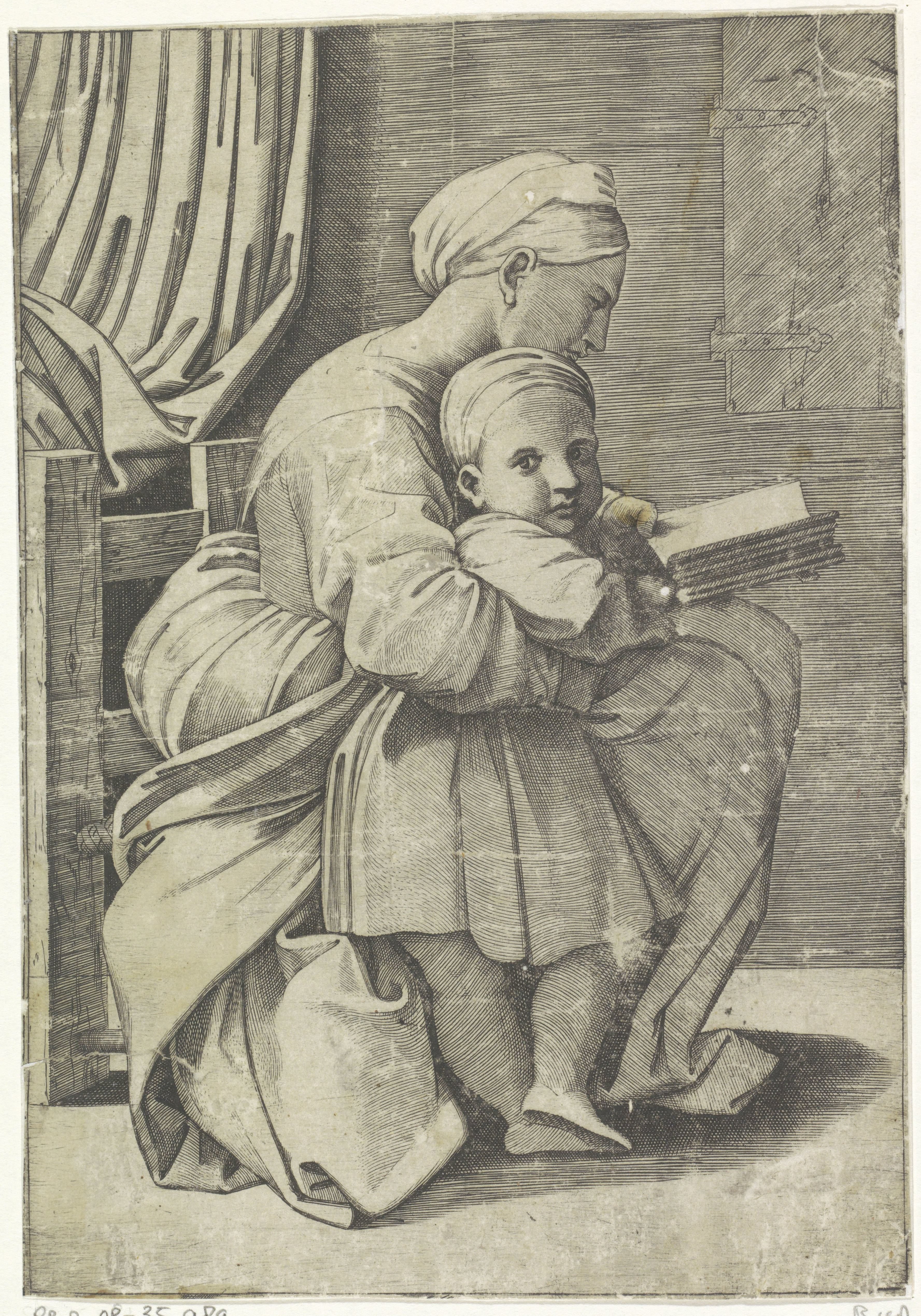 Maria leert het Christuskind lezen