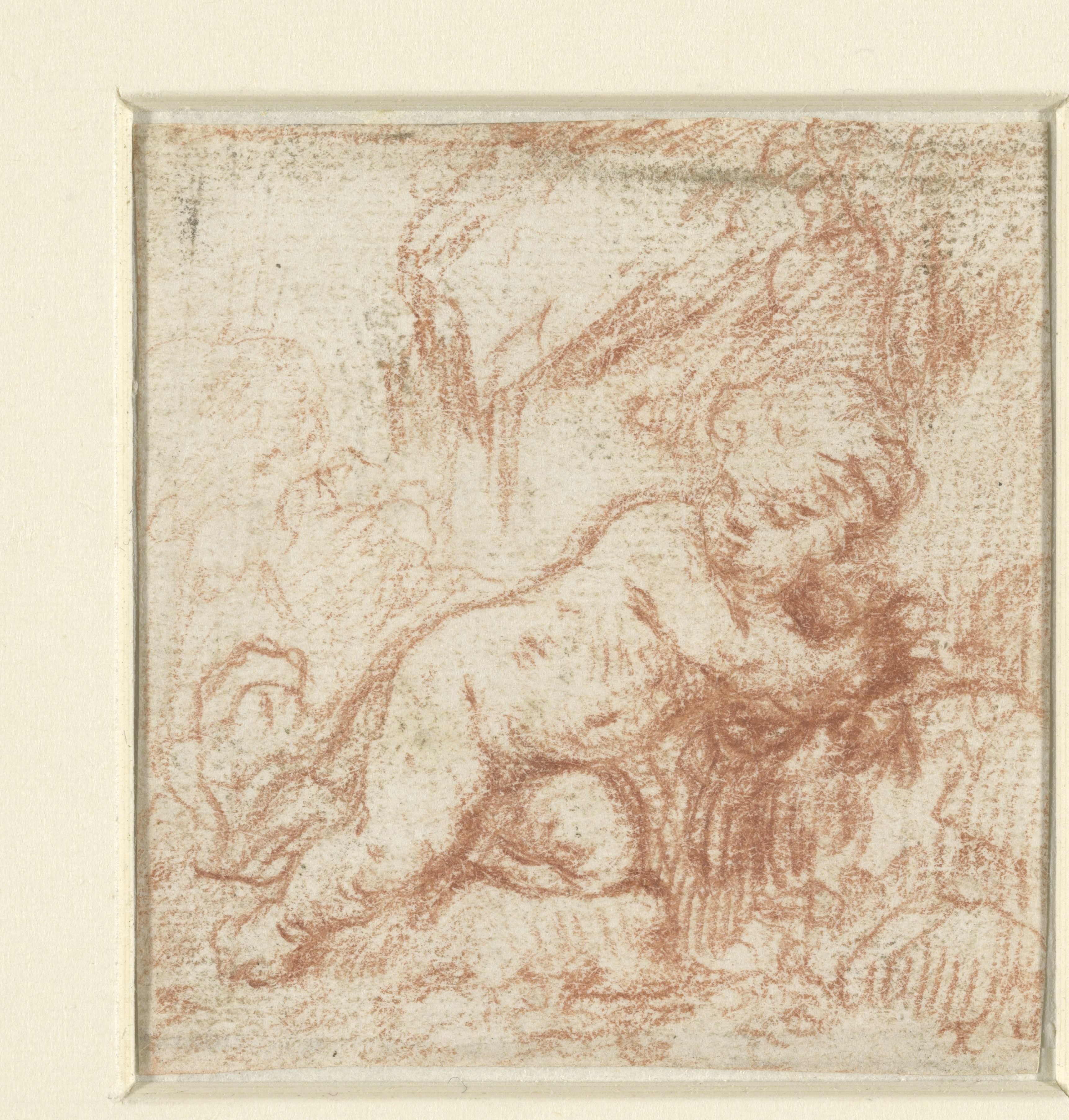 Putto in landschap