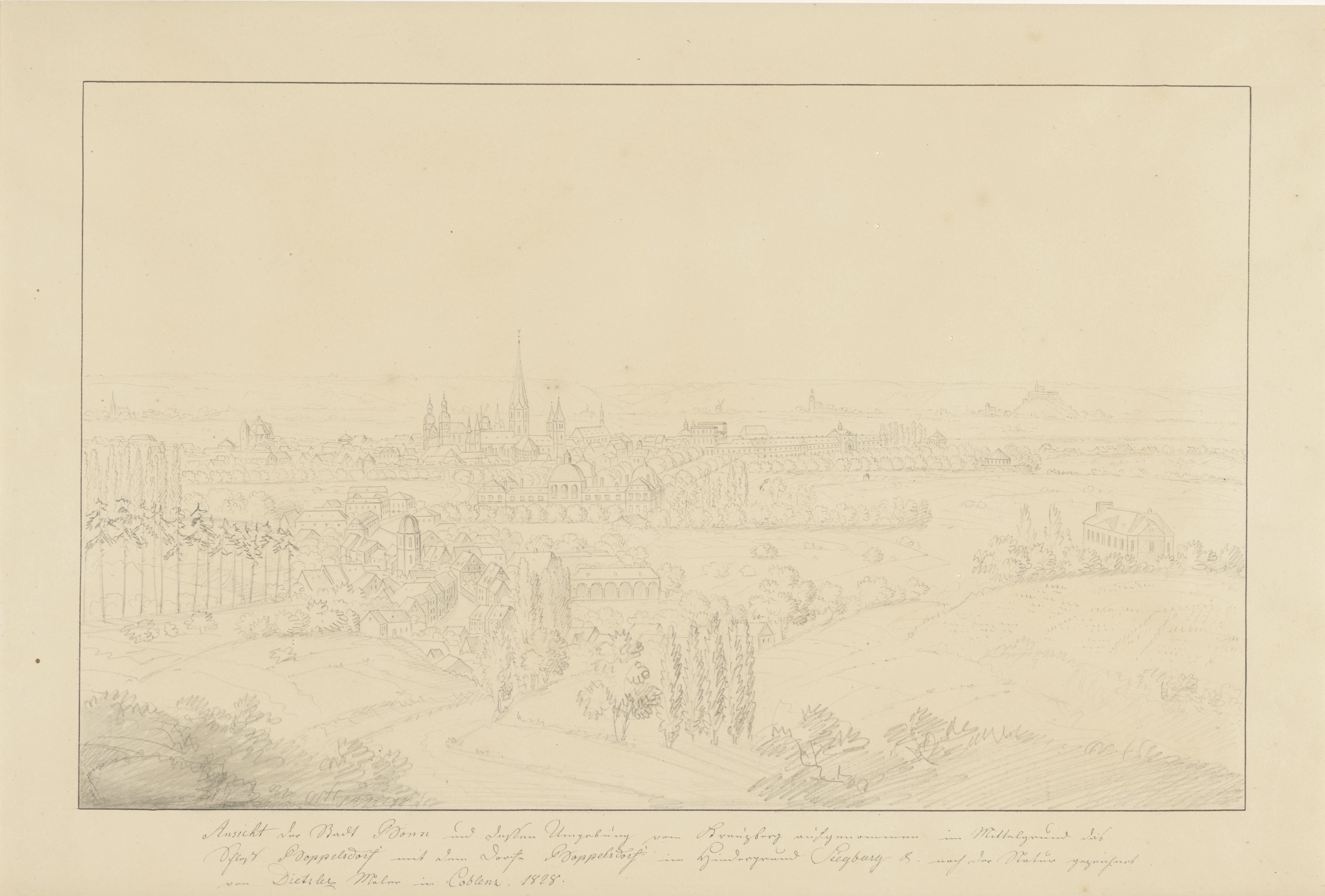 Gezicht op Bonn