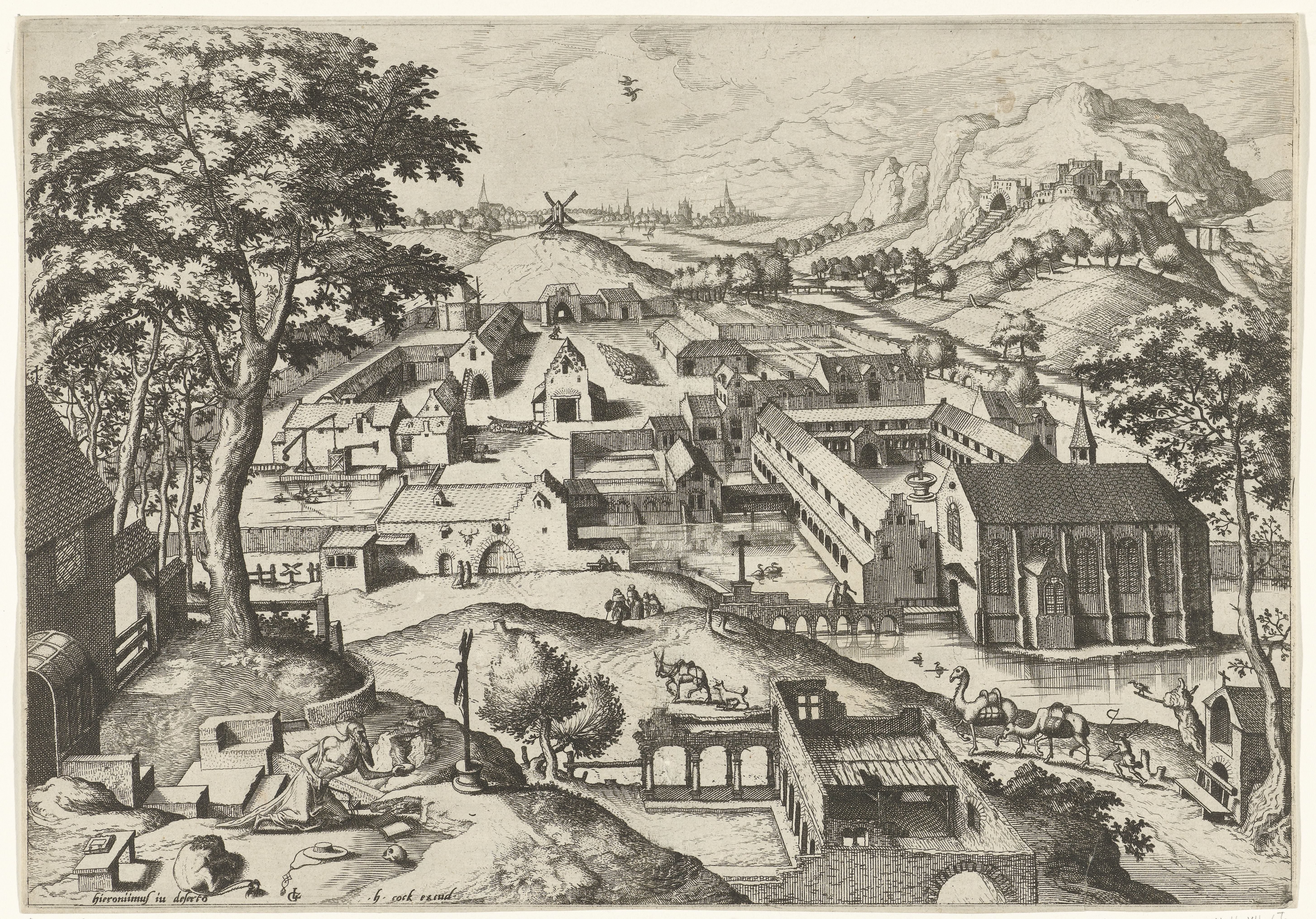 Landschap met de heilige Hieronymus