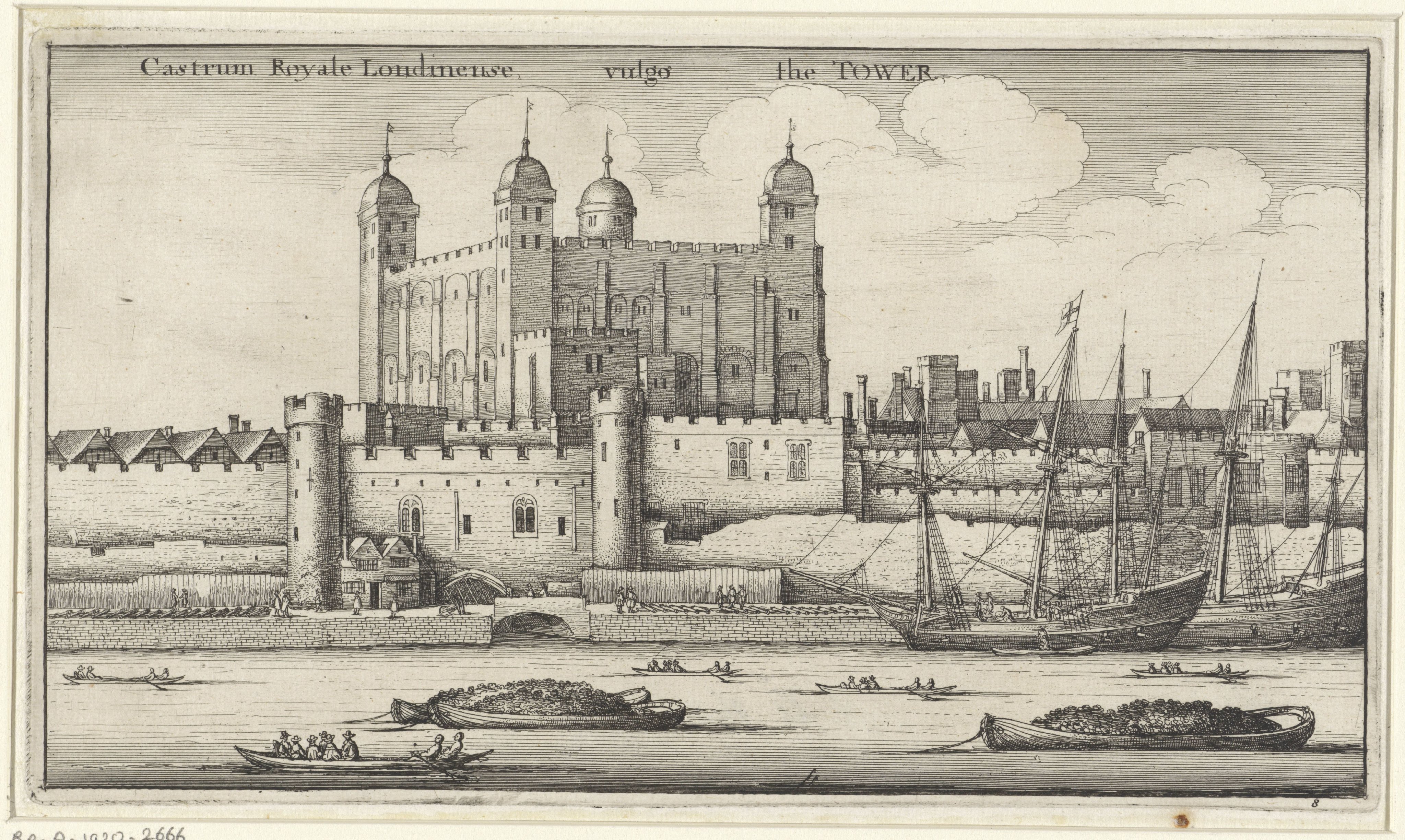 Gezicht op de Tower van Londen
