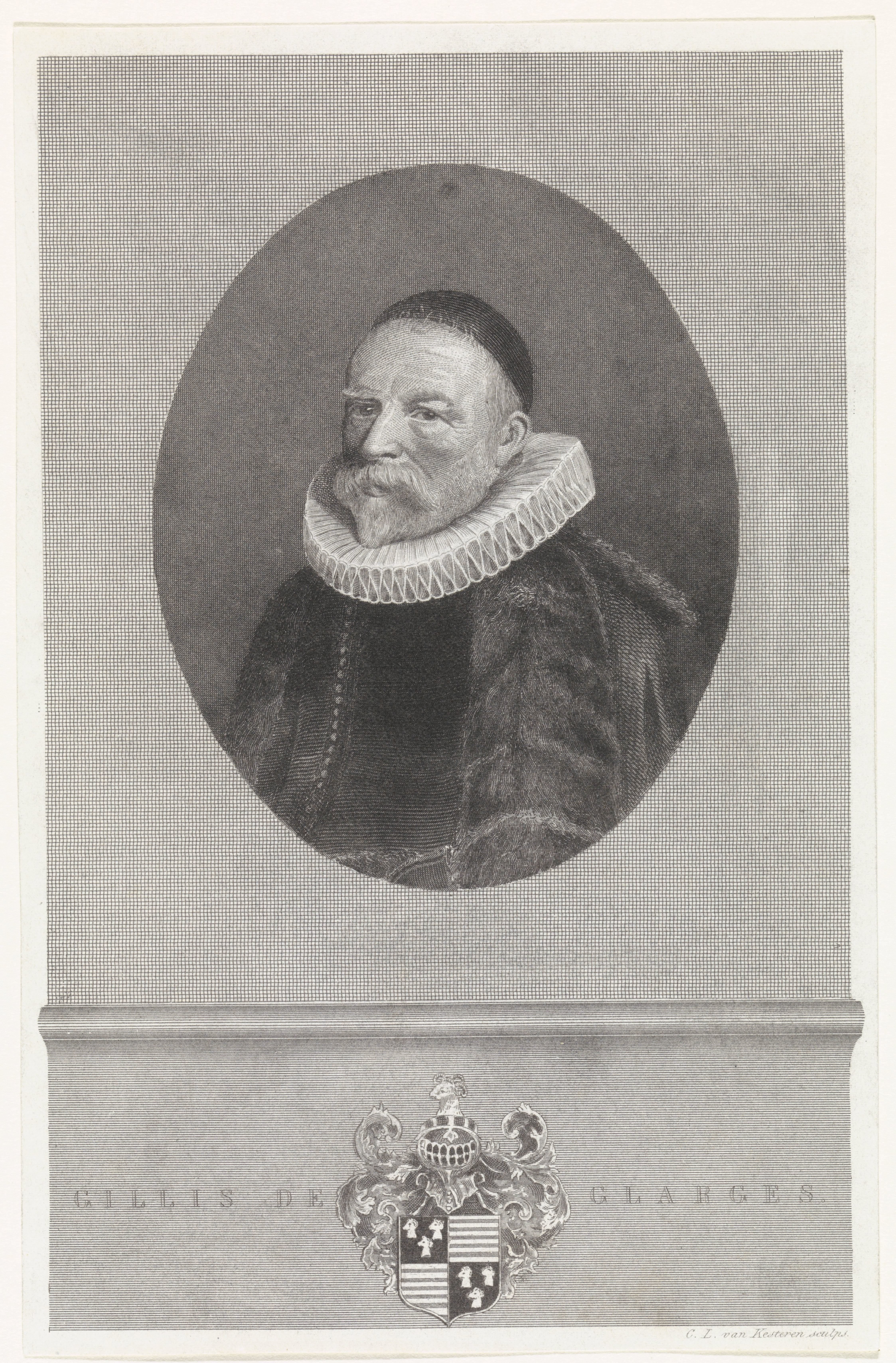 Portret van Gillis de Glarges
