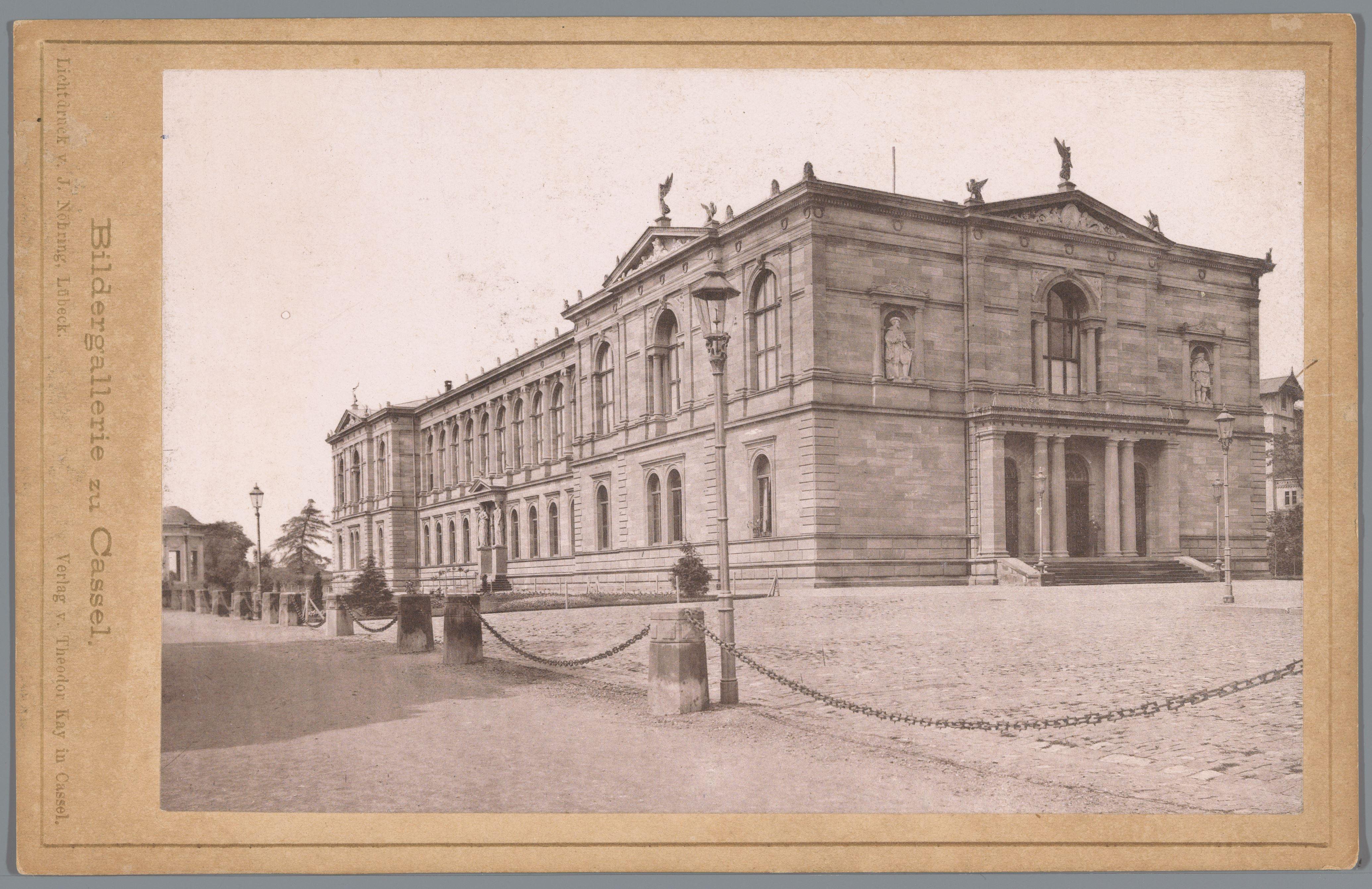 Gezicht op een museum in Kassel