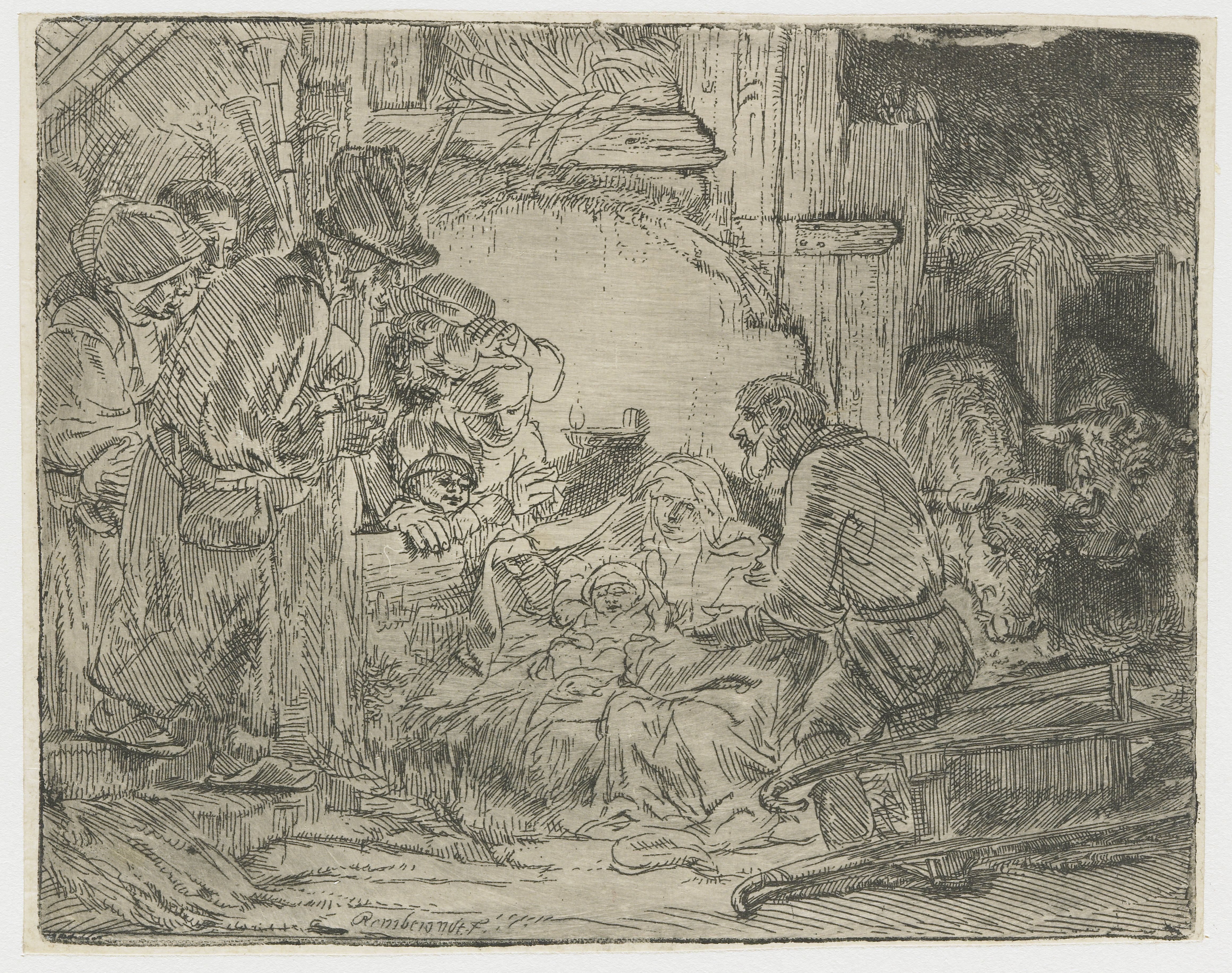 The adoration of the shepherds: with the lamp