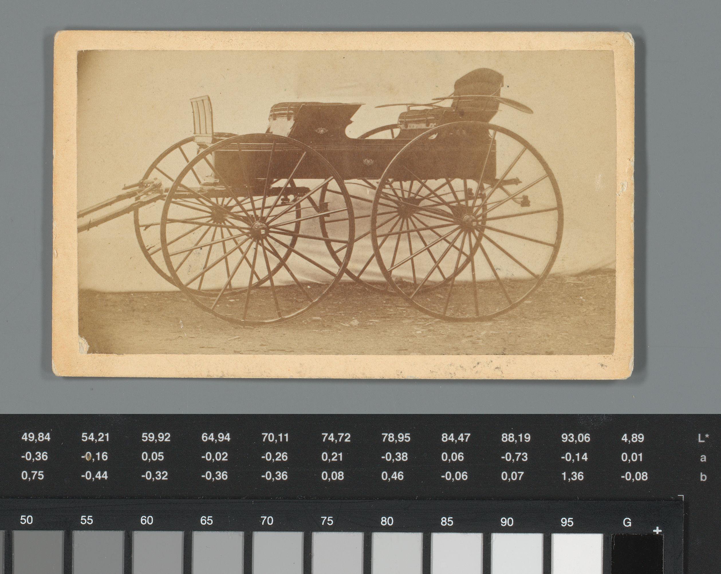 Reclame voor een rijtuig van Fitzgerald & Kinne in Cortland, New York