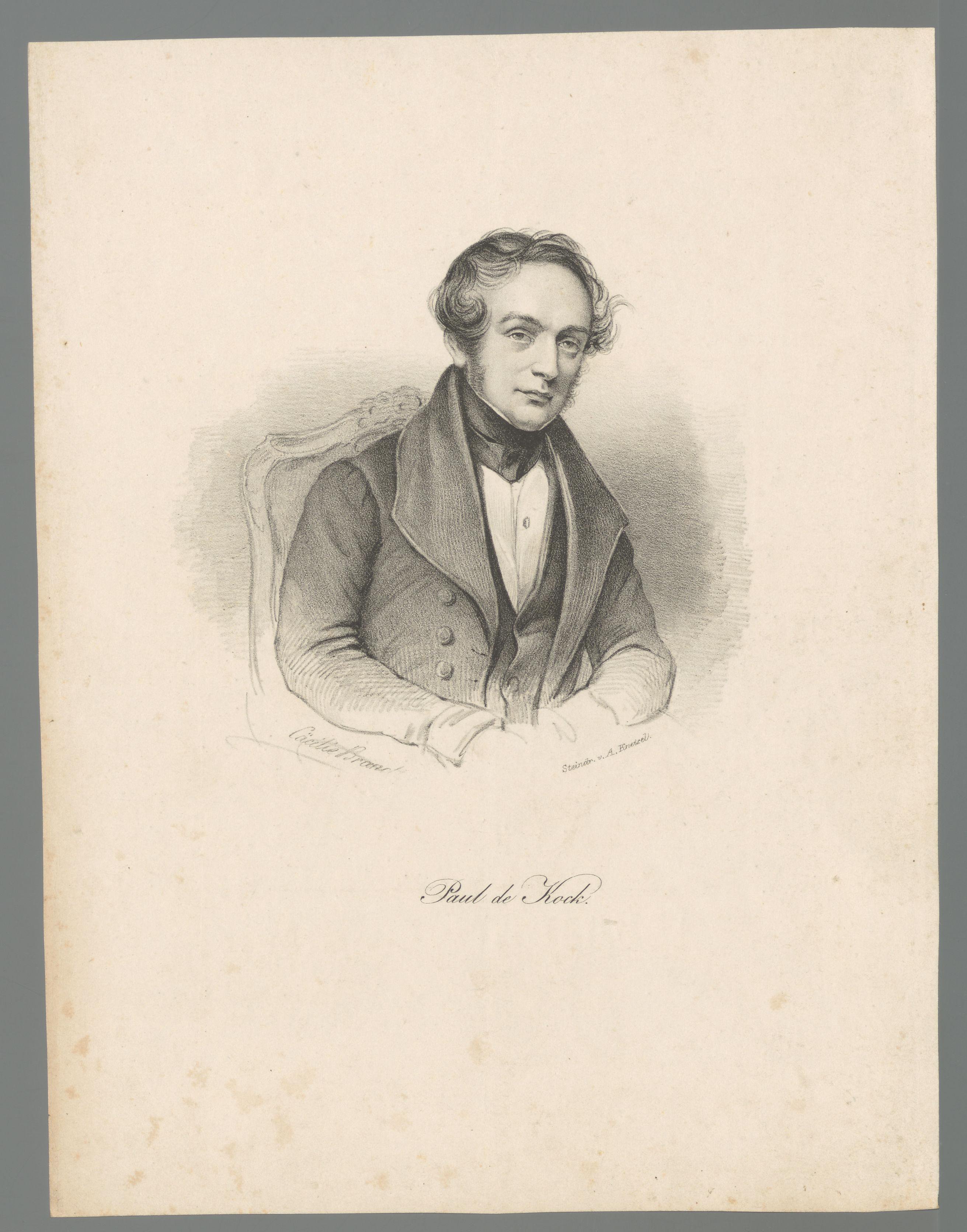 Portret van Charles Paul de Kock
