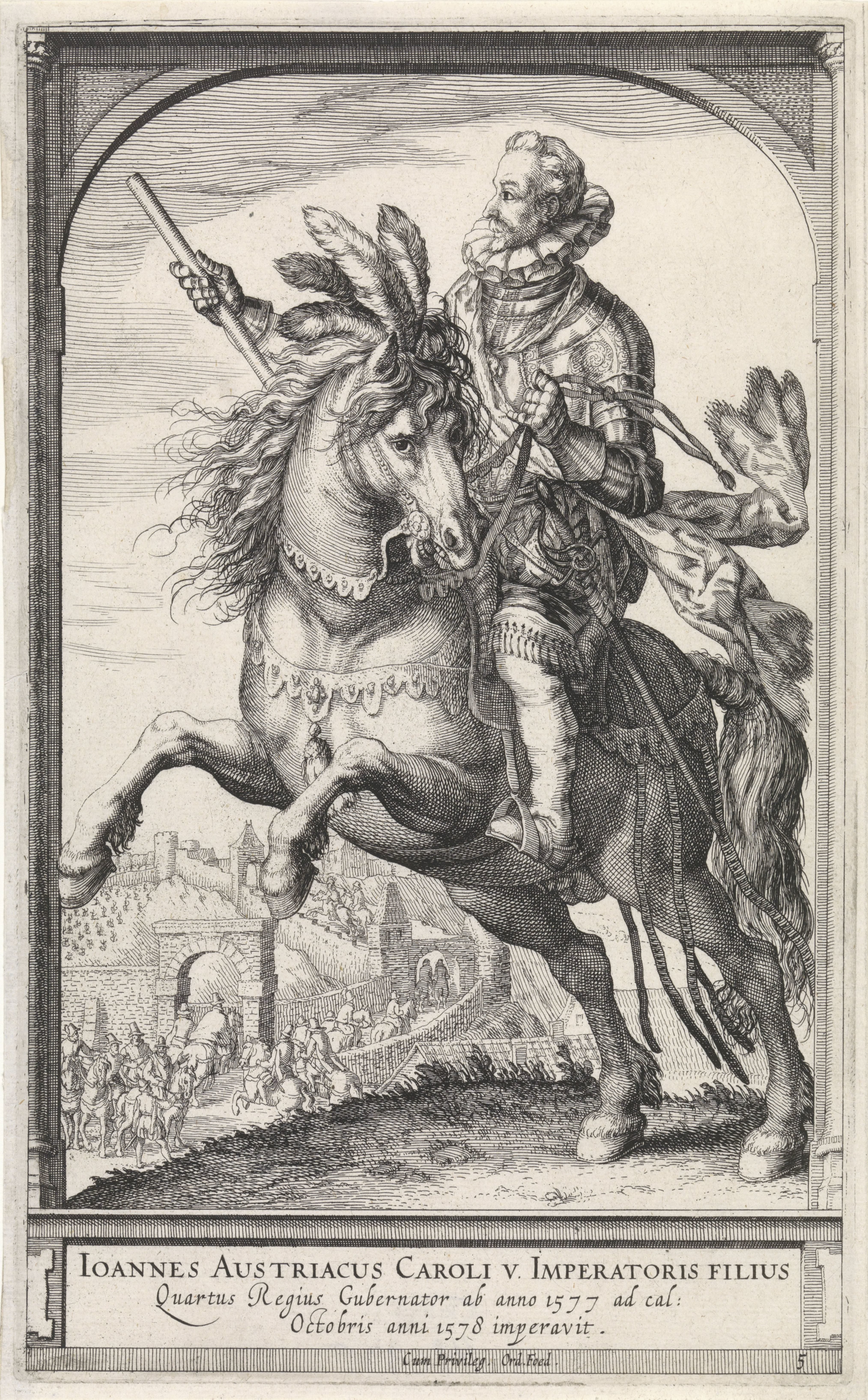 Ruiterportret van Don Juan van Oostenrijk