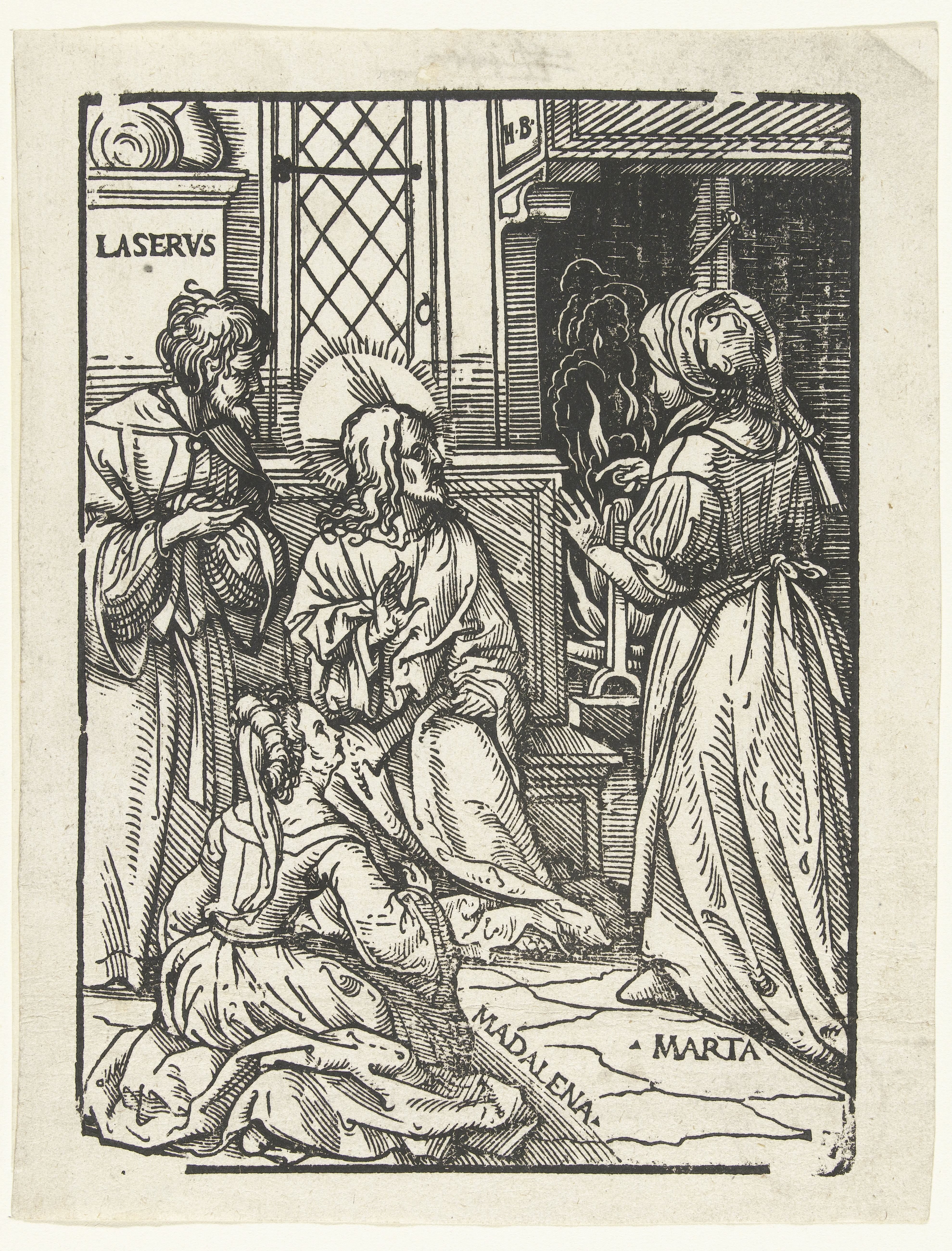 Christus in het huis van Marta en Maria