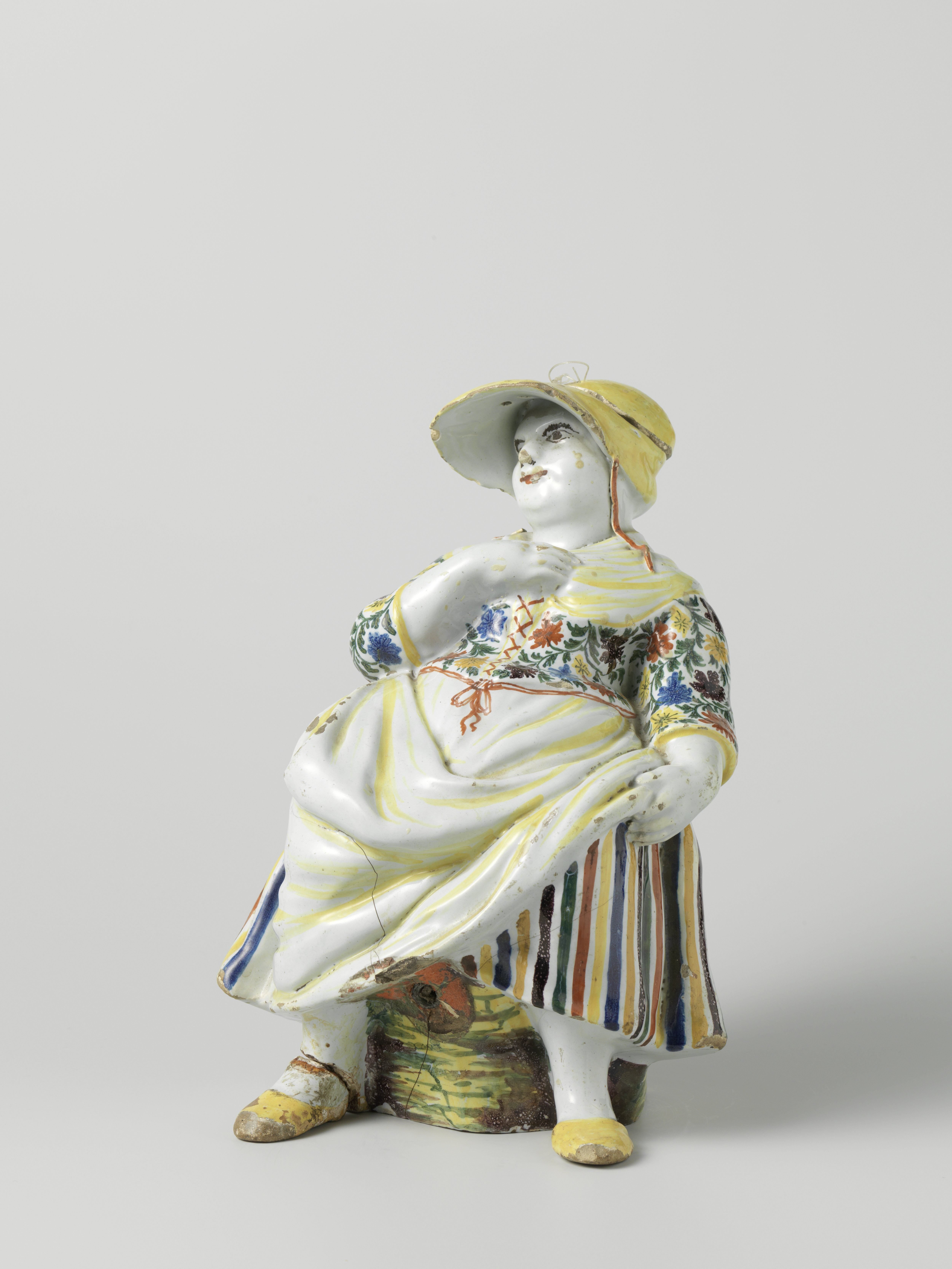Chocoladekan van faience