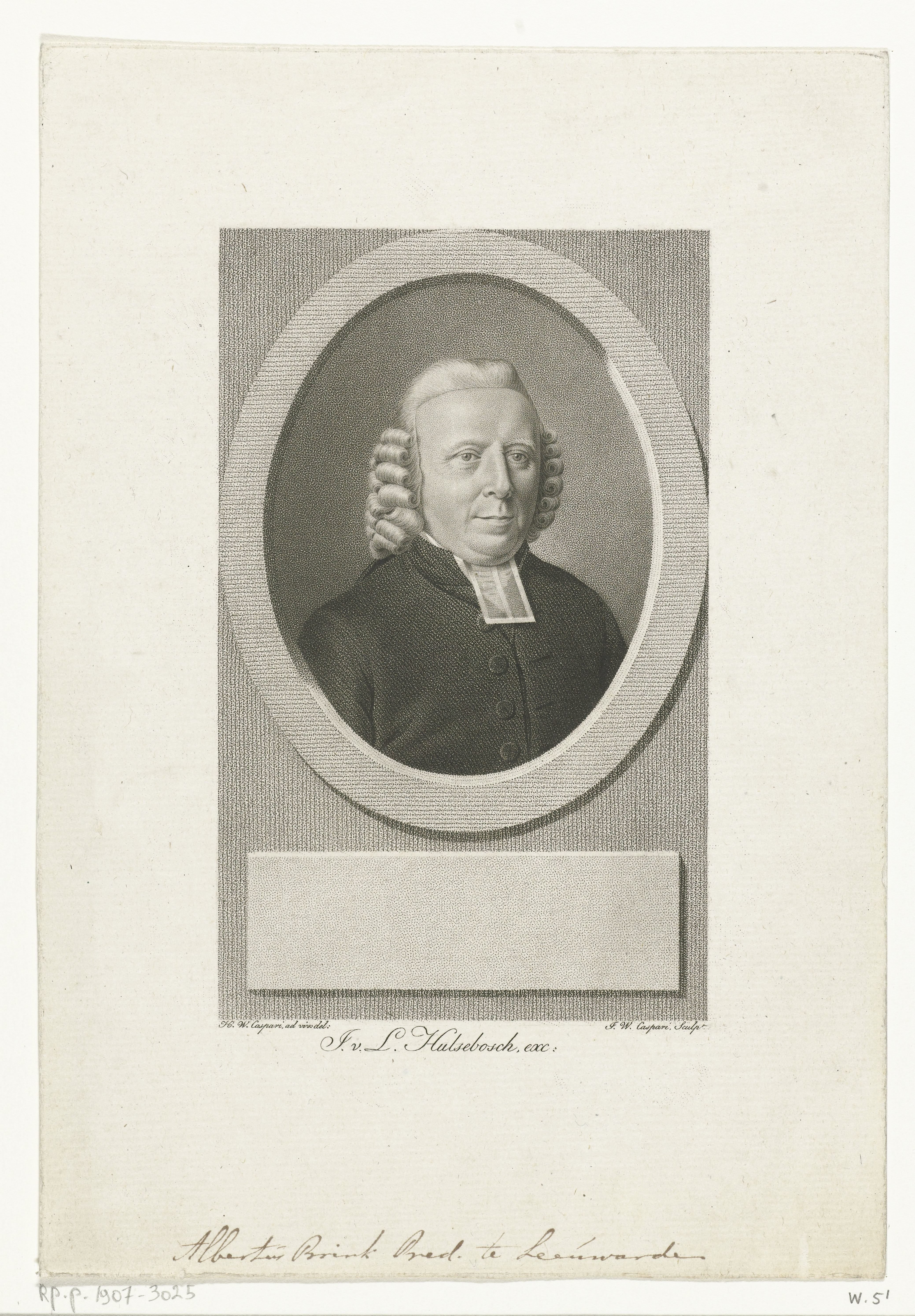 Portret van Albertus Brink