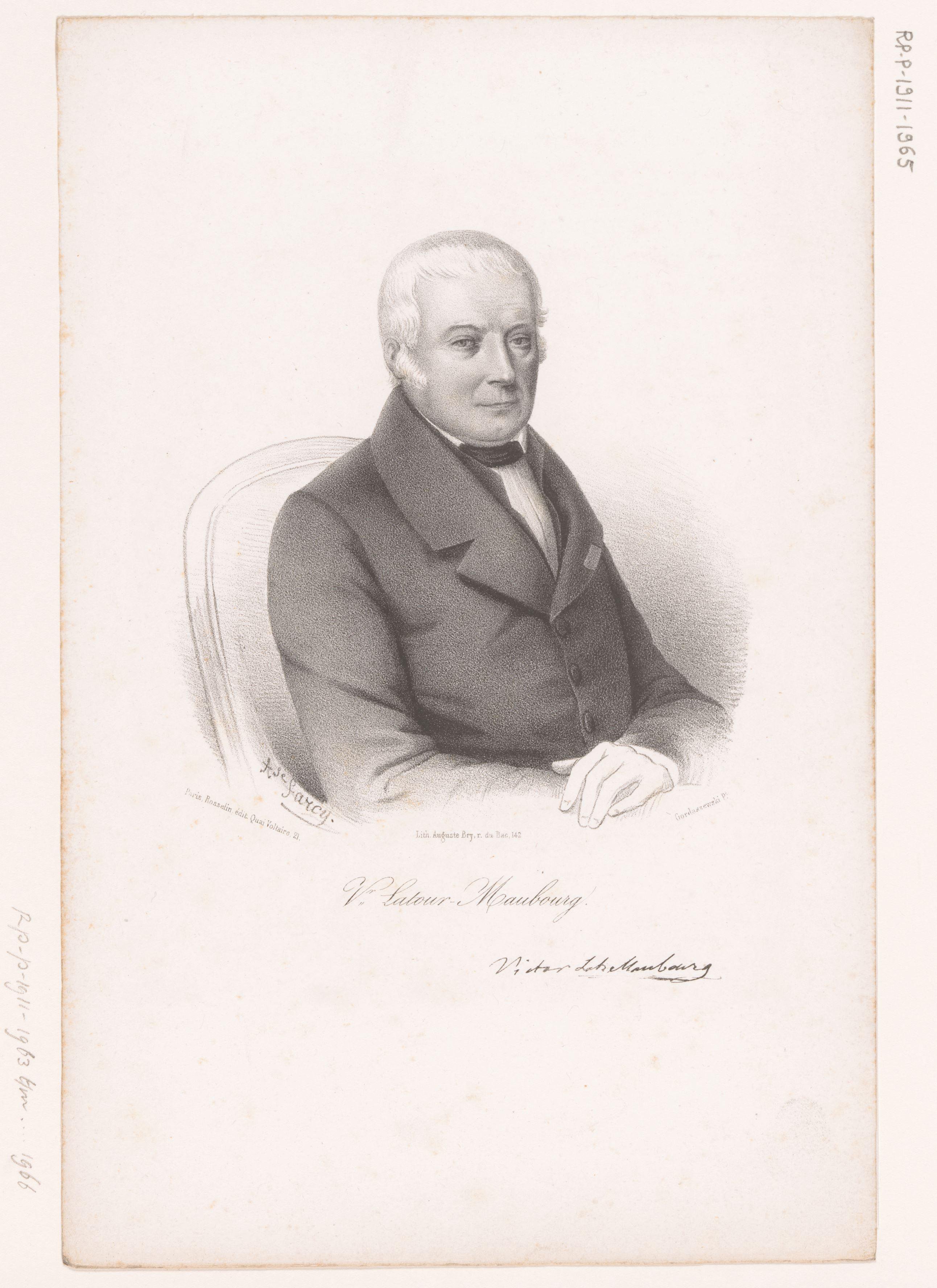 Portret van Victor de Fay de Latour-Maubourg