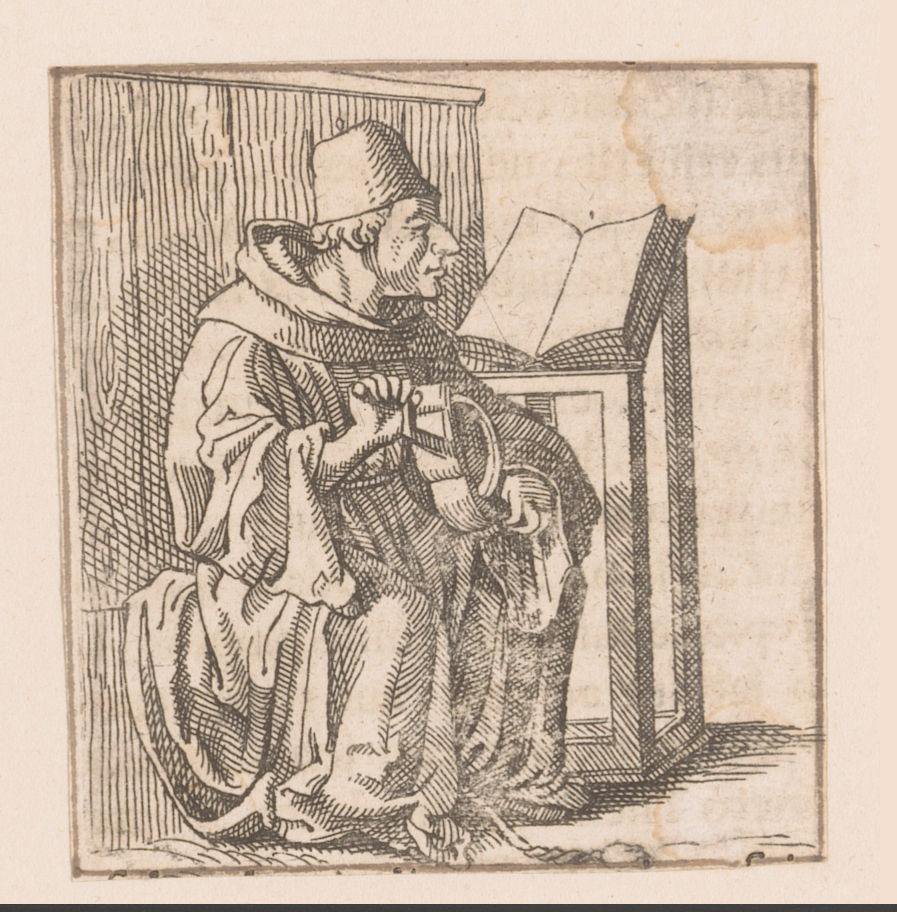 Heilige Nicolaas van Myra speelt op een lier