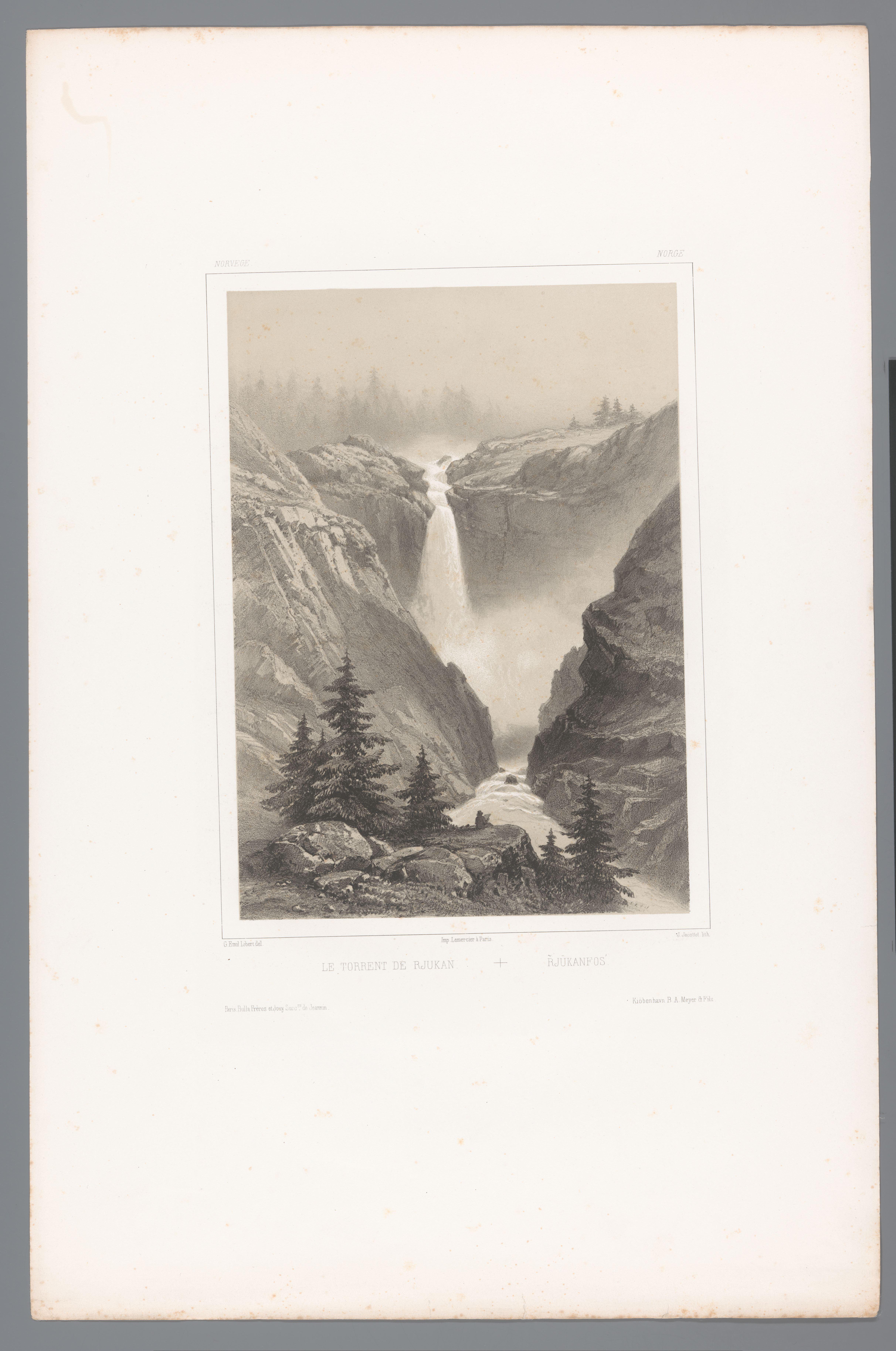 Zicht op de Rjukanfossen
