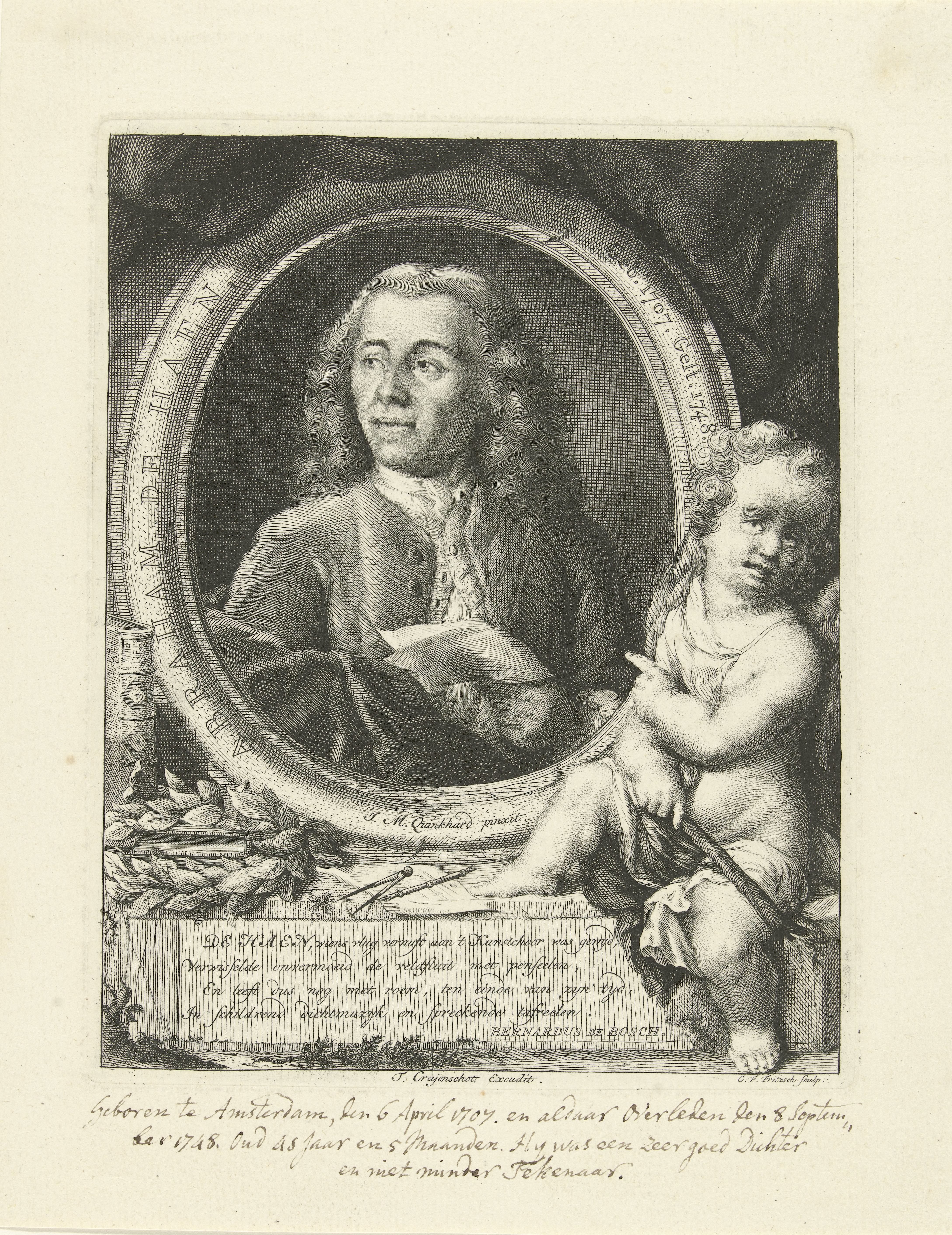 Portret van Abraham de Haen