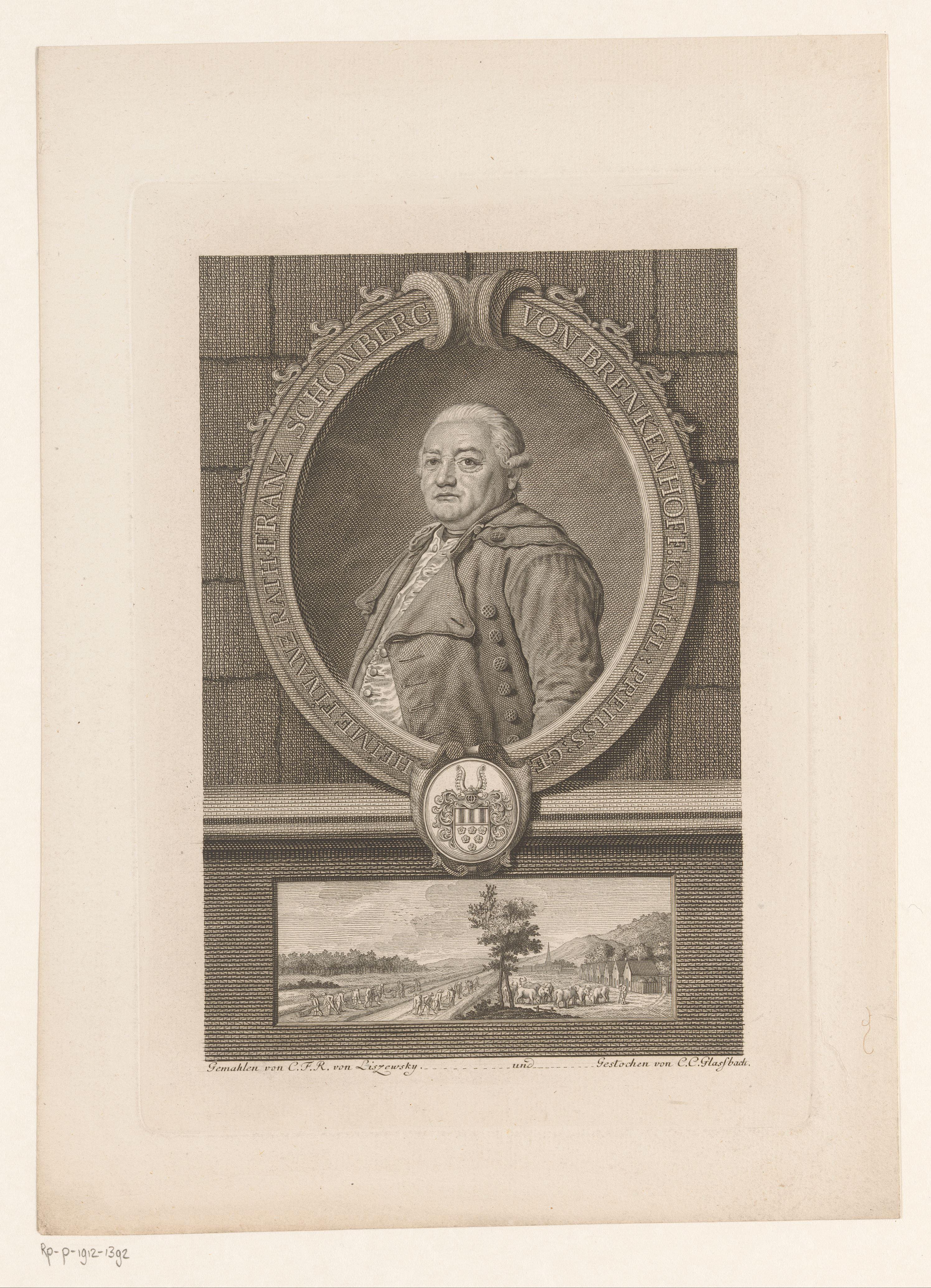 Portret van Franz Balthasar Schönberg von Brenkenhoff
