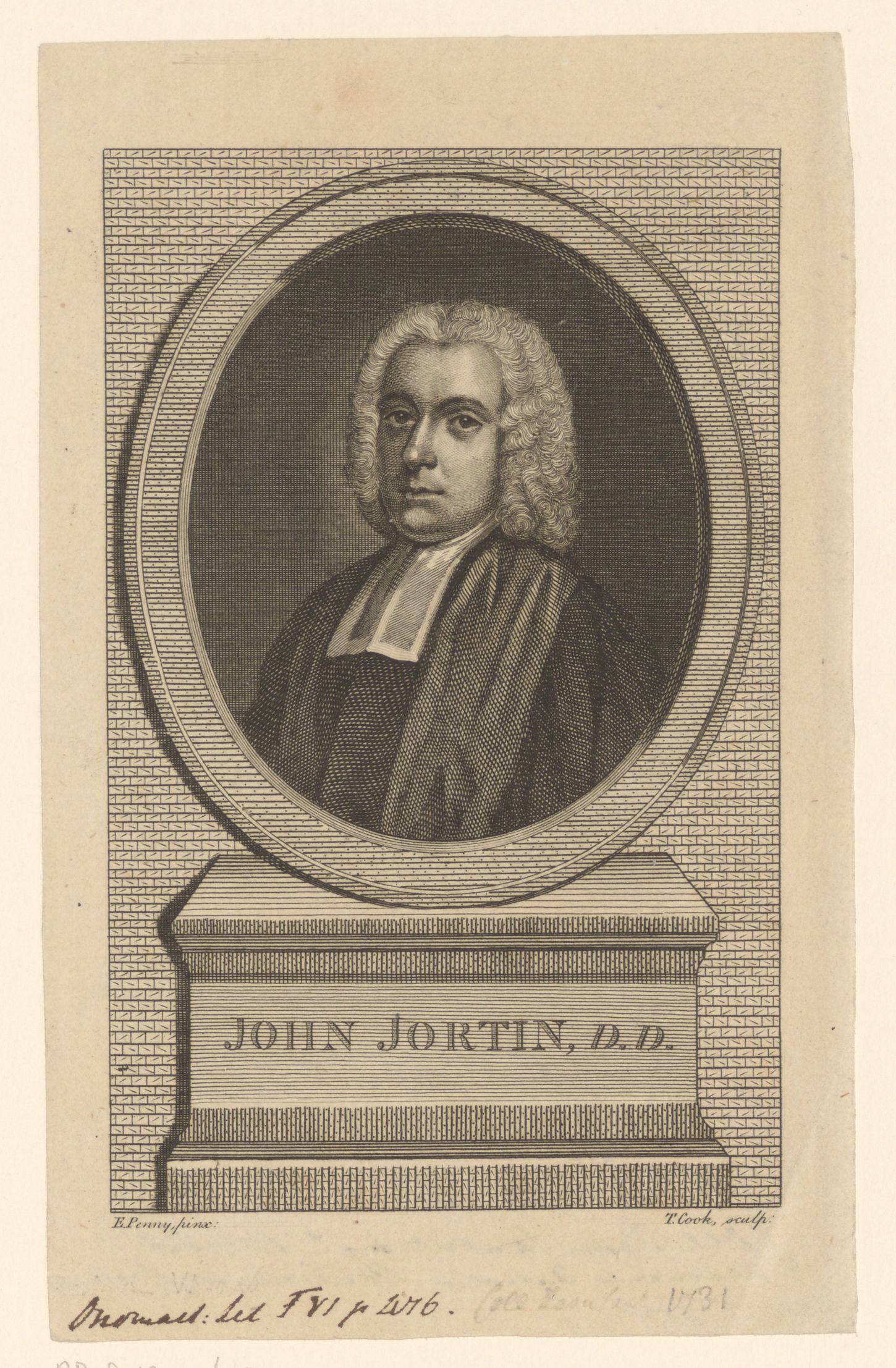 Portret van John Jortin