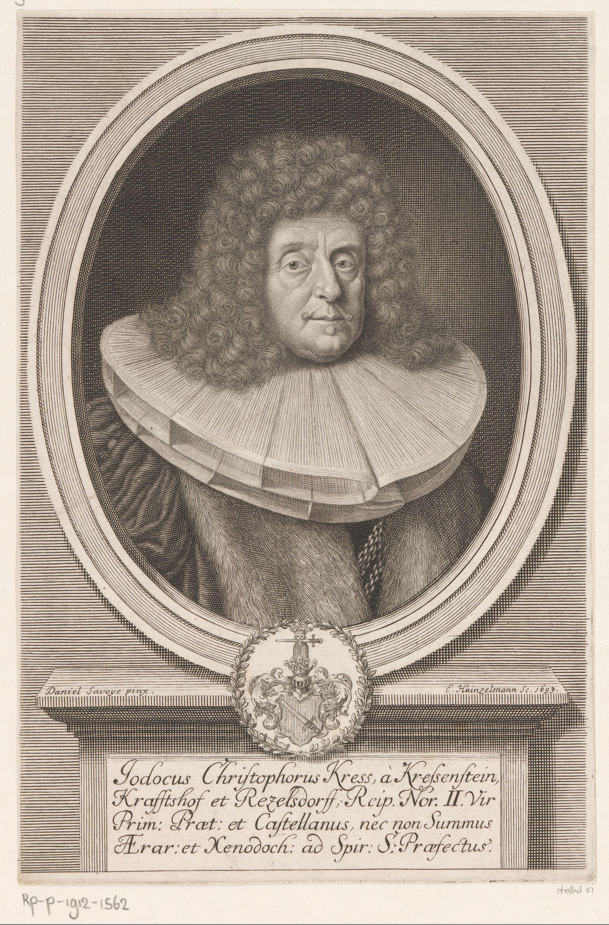 Portret van Jobst Christoph Kress von Kressenstein