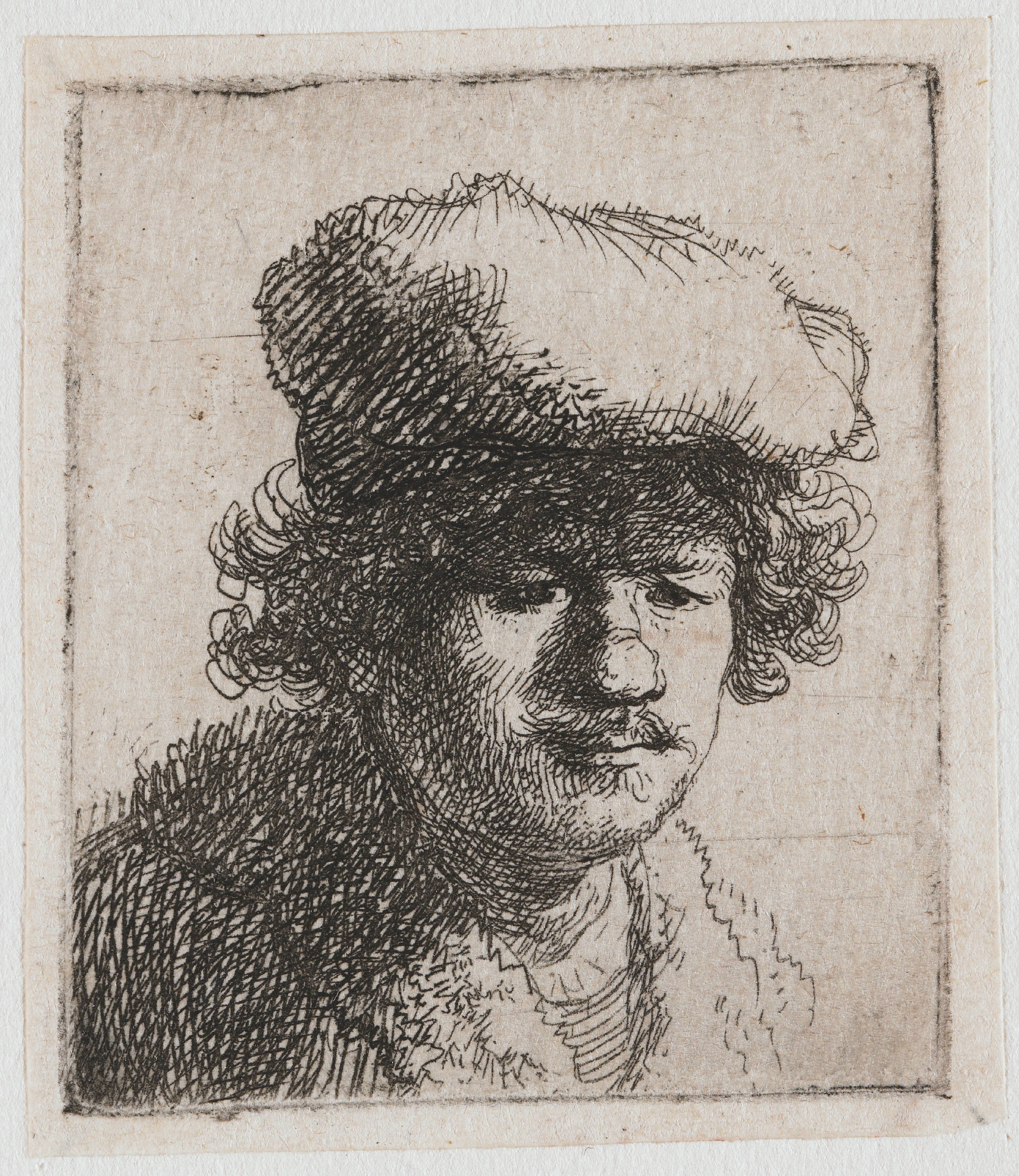 Self-portrait with Cap Pulled Forward